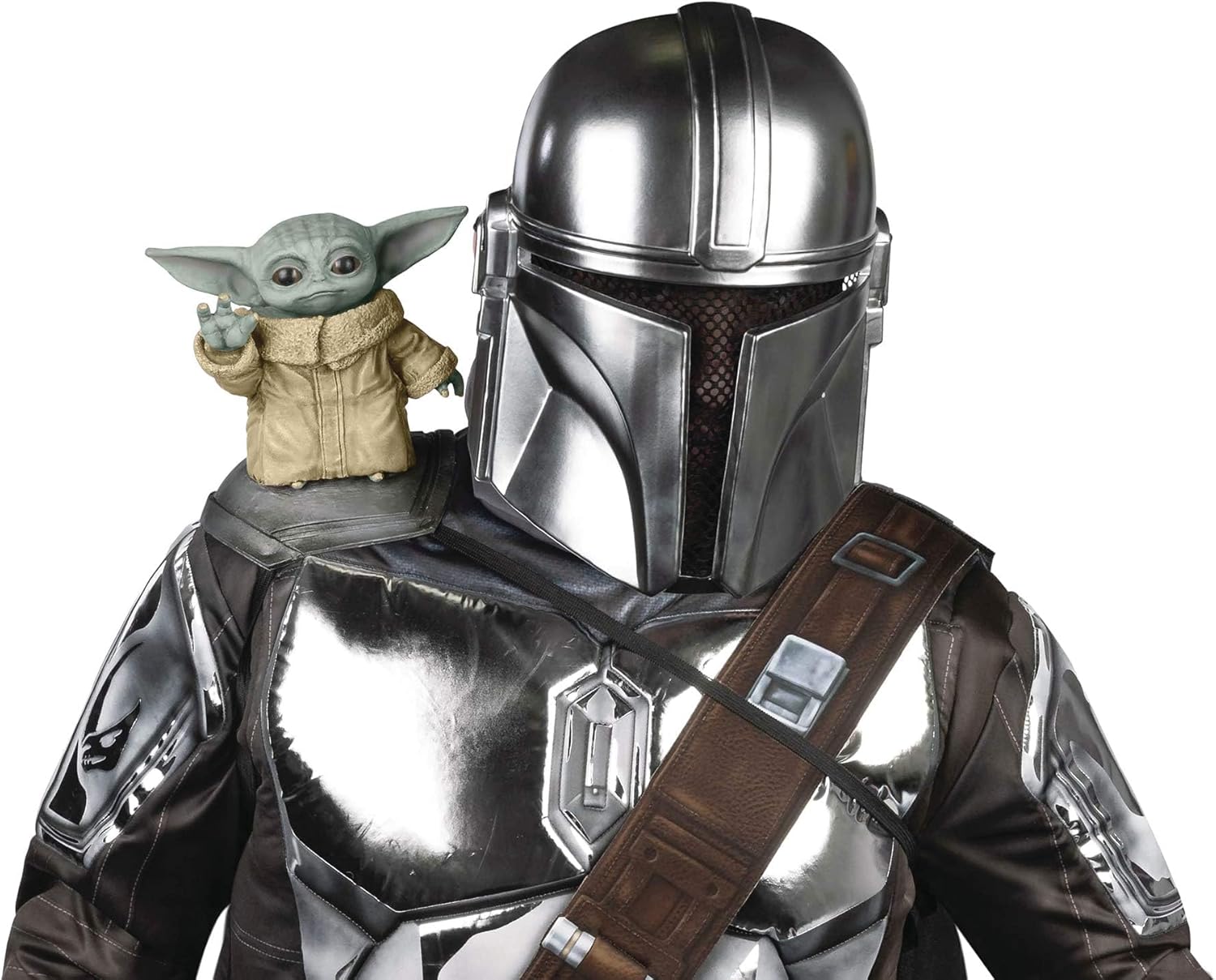 Rubies 202212NS Baby Yoda Shoulder Accessory – Official Star Wars Mandalorian The Child Shoulder Sitter