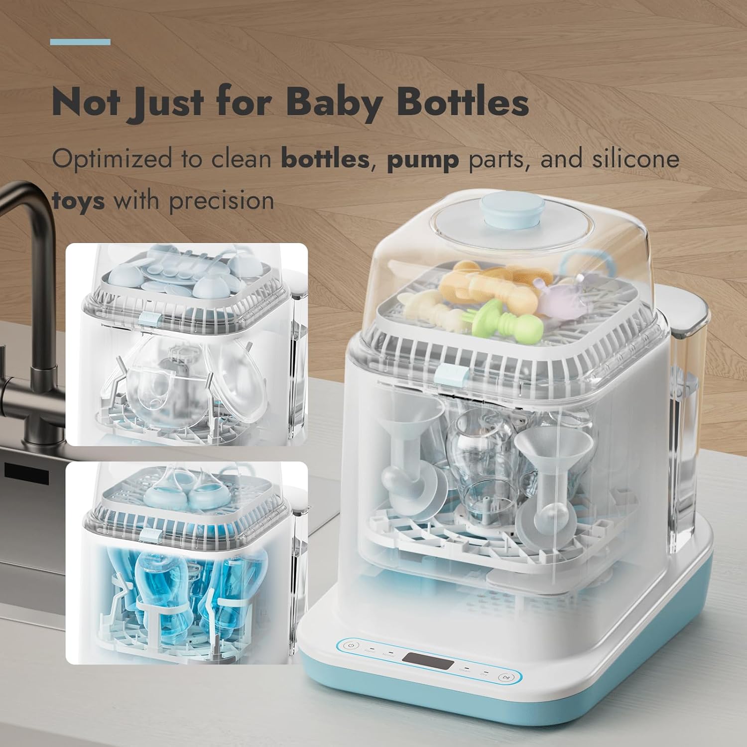 Detalle de Papablic ZMW-STHB03 Bottle Washer, Sterilizer and Dryer with 60 Tablets
