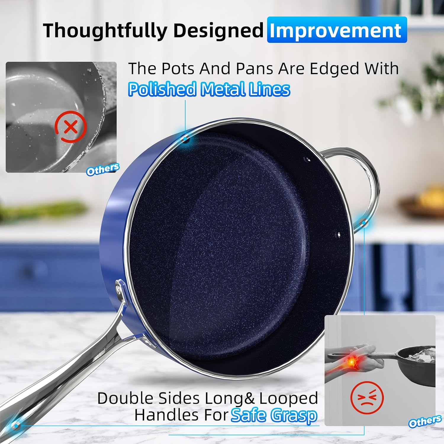 Thumbnail 5 de Deluxe DUXANO 14PC Healthy Cookware Set 14PC