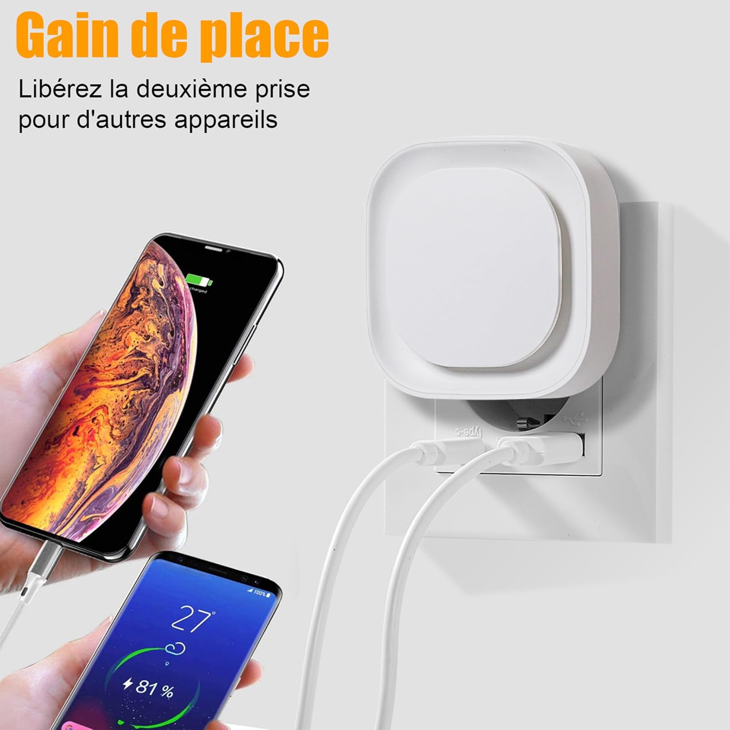 Thumbnail 5 de YUNLEX 2 Pcs Veilleuse LED automatique avec capteur crépusculaire et 3 niveaux de luminosité (blanc)