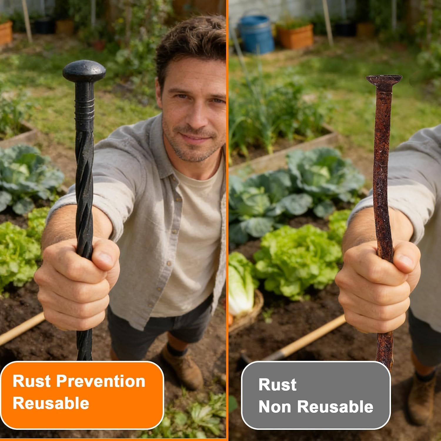 Detalle 2 de Plastic Landscape Stakes, 8-inch
