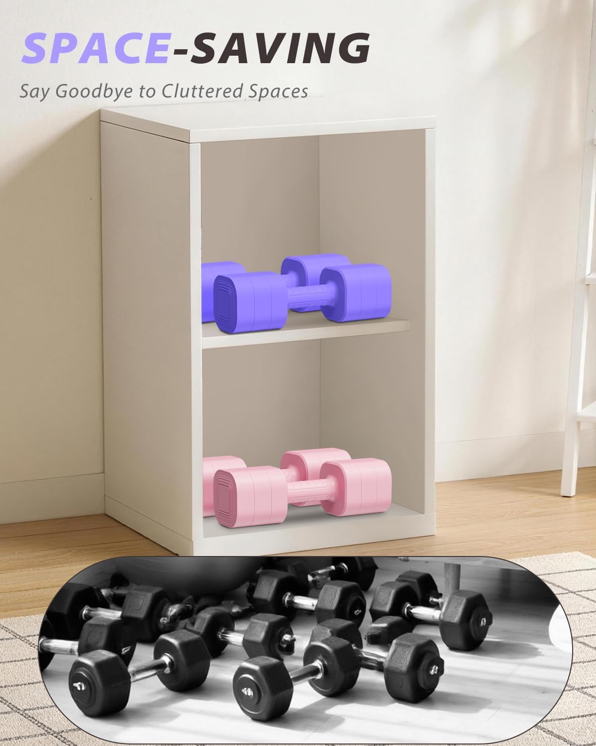 Thumbnail 6 de Ragebby Adjustable Dumbbell Set, ABS Plastic