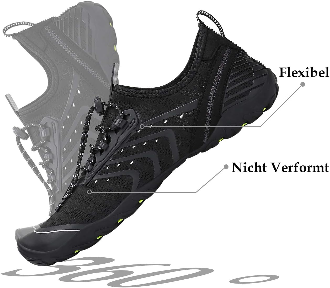 Thumbnail 5 de Saguaro Chaussures Aquatiques Homme/Femme Antidérapantes, Séchage Rapide, 7/9 Trous de Drainage – GR.35-48