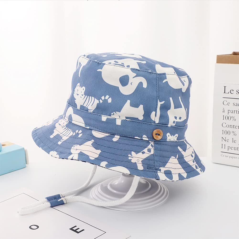 Detalle de Malaxlx Kids Bucket Sun Hat: Cute Print, UPF50+ Protection for Summer