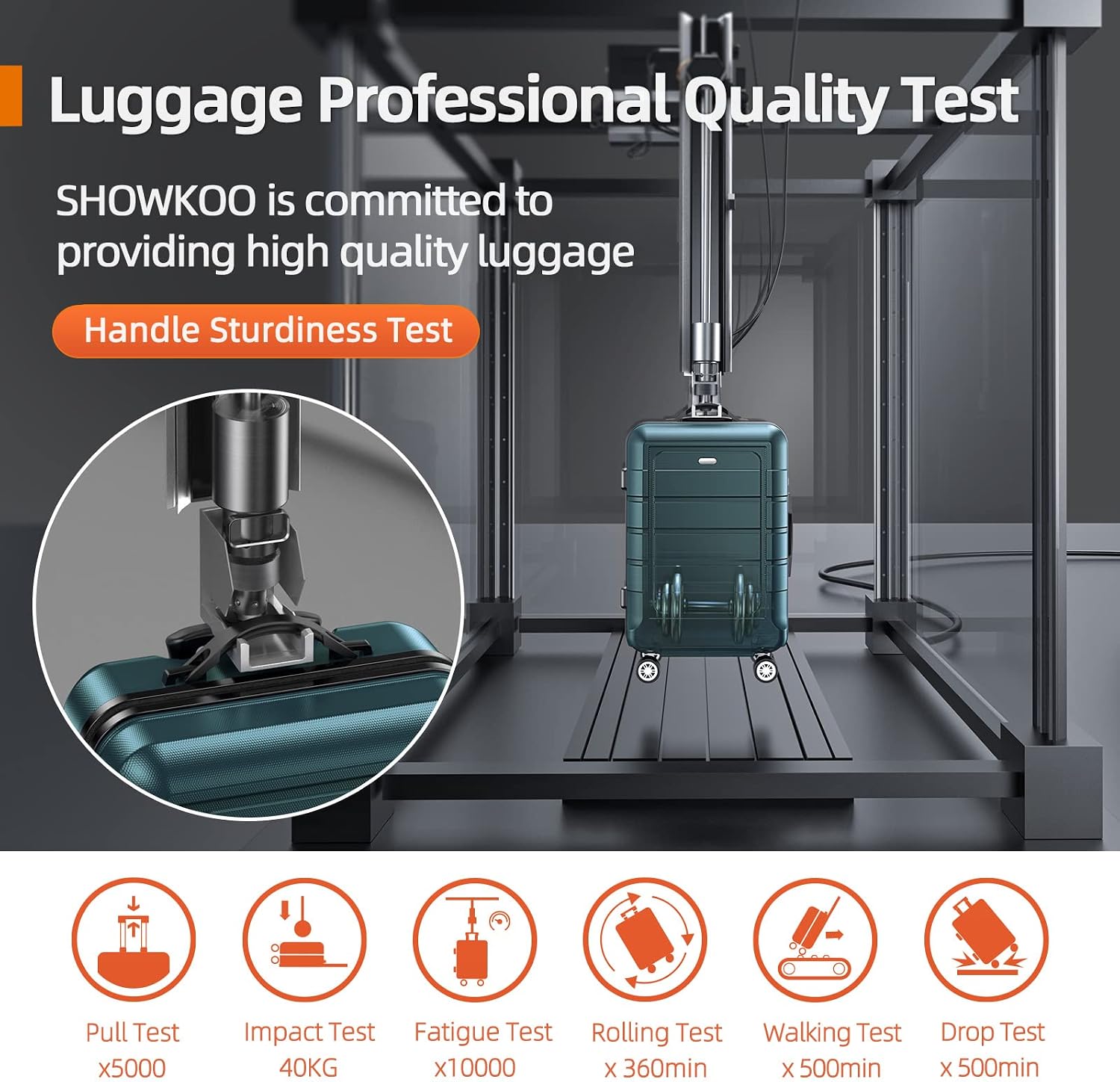 Thumbnail 6 de SHOWKOO 3PC Expandable PC Luggage Set, ArmyGreen