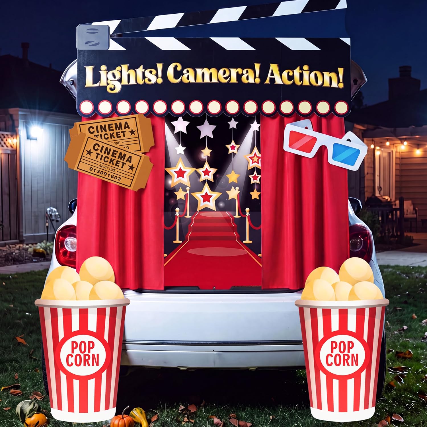 Detalle 1 de JOYIN 16500 Halloween Cinema Trunk-or-Treat Decoration Kit