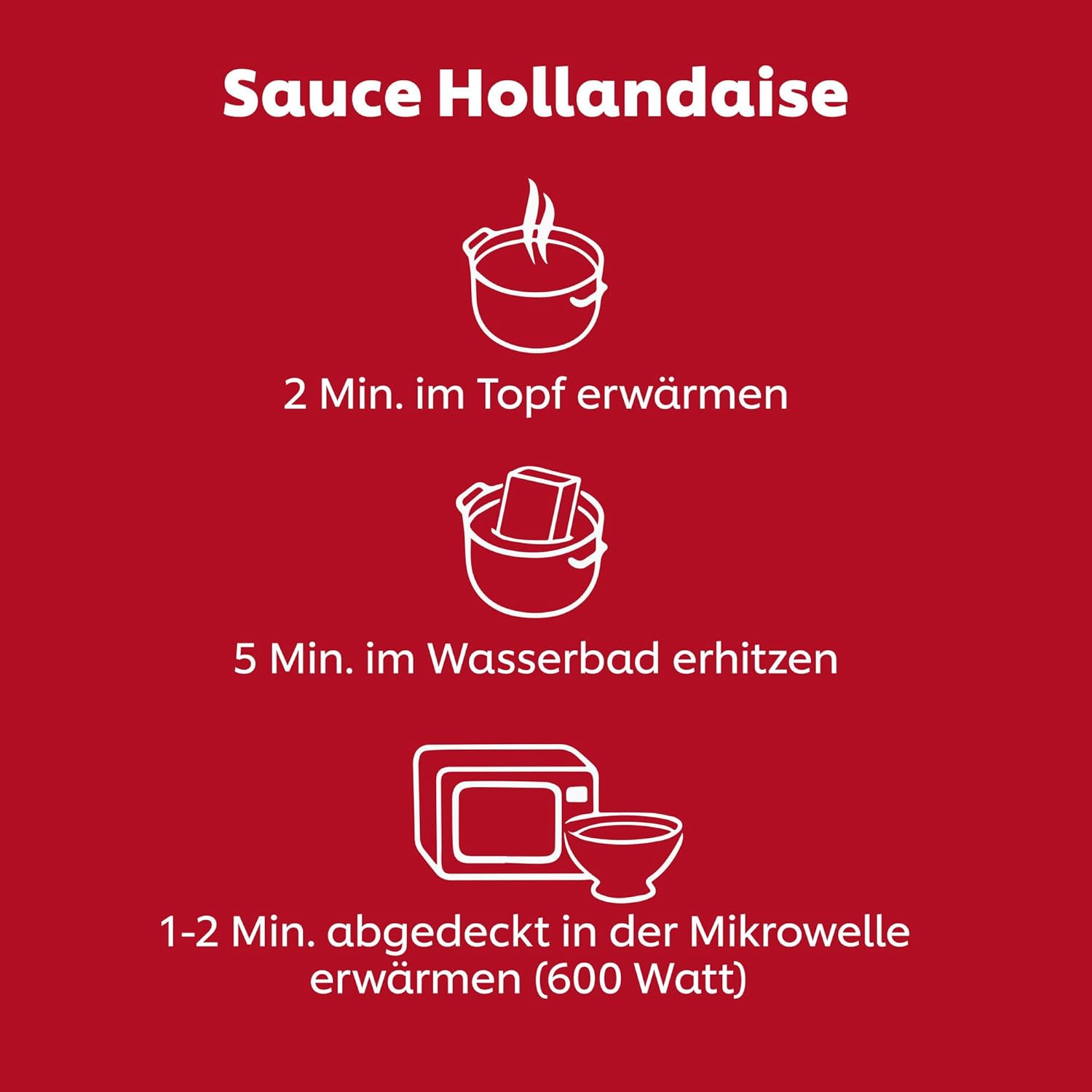 Thumbnail 3 de Lukull Hollandaise besonders cremige Sauce – ideal zu Spargel, Gemüse, Fleisch und Fisch (250 ml, 12 Stück)