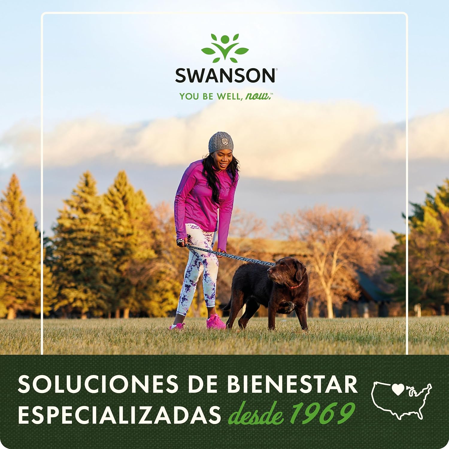 Detalle de Swanson Cilantro Full Spectrum 425mg 🌿, 60 Cápsulas, Sin Gluten