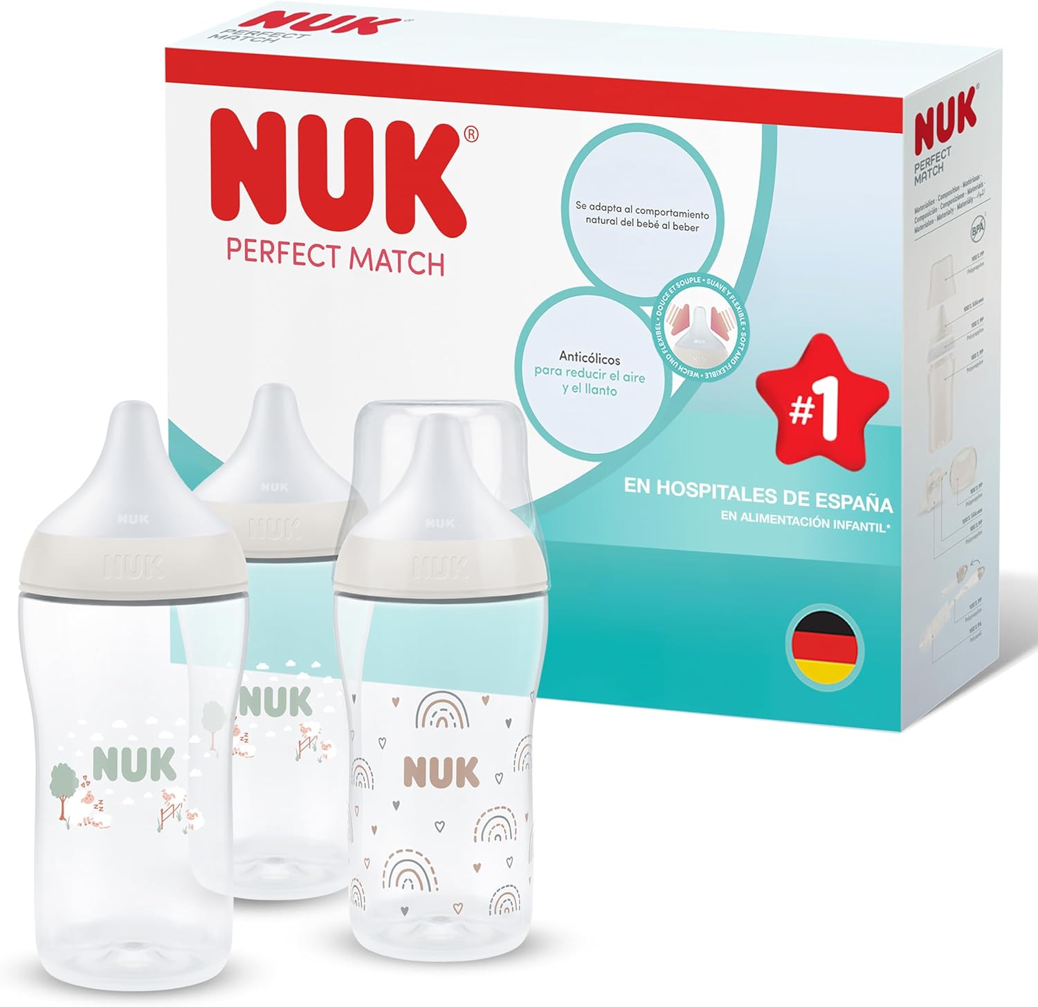 Detalle de NUK Perfect Match Biberón 260 ml