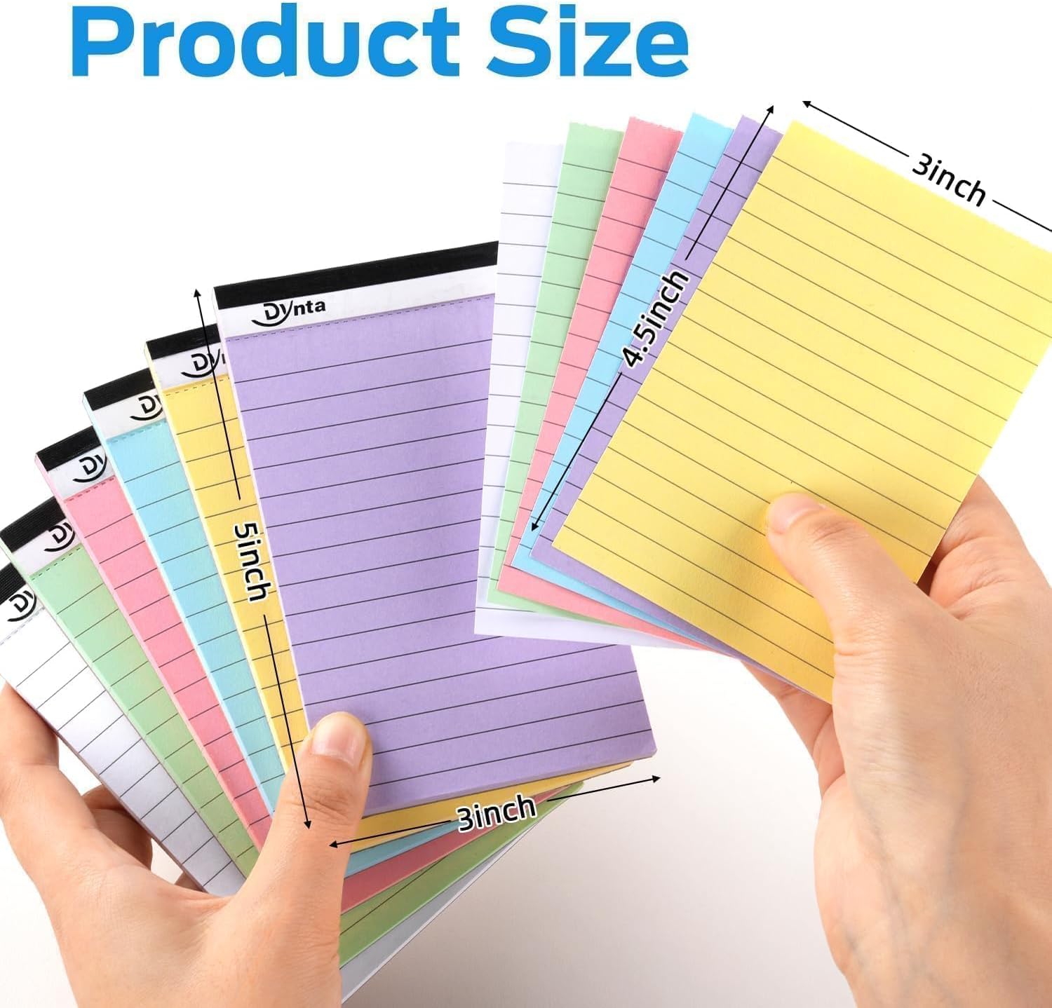 Detalle de Dynta 3 x 5-Inch Mini Note Pads, 36-Pack, Perforated, 80 GSM Paper
