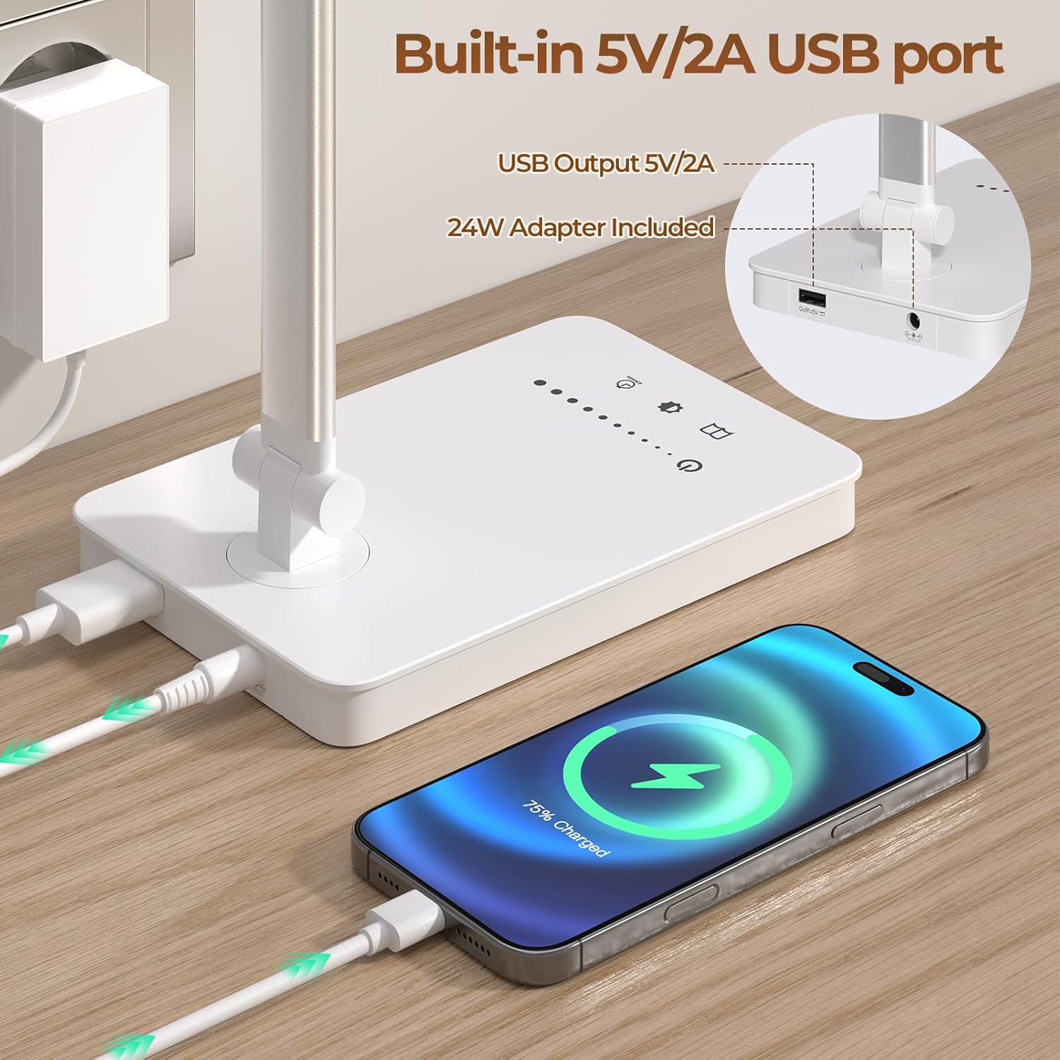 Thumbnail 3 de JVURICE LED Schreibtischlampe 15W Dimmbar Augenschutz