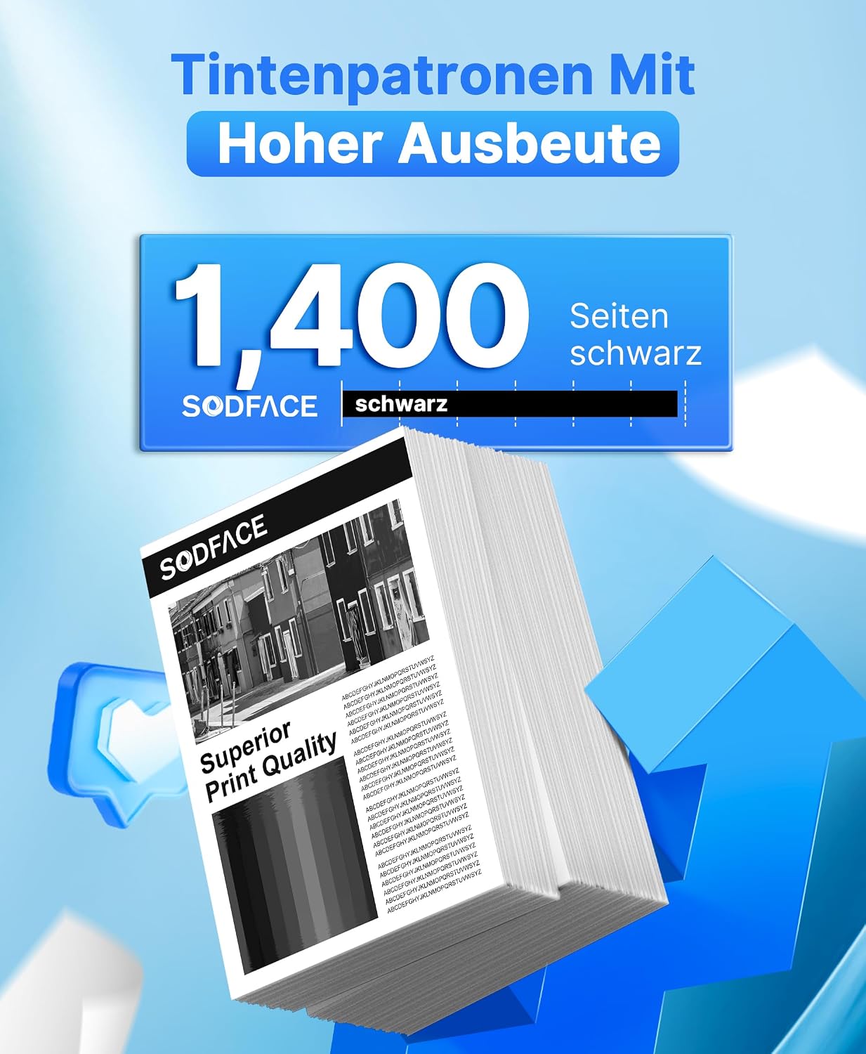 Thumbnail 3 de SODFACE 203A Toner 4er-Pack für HP