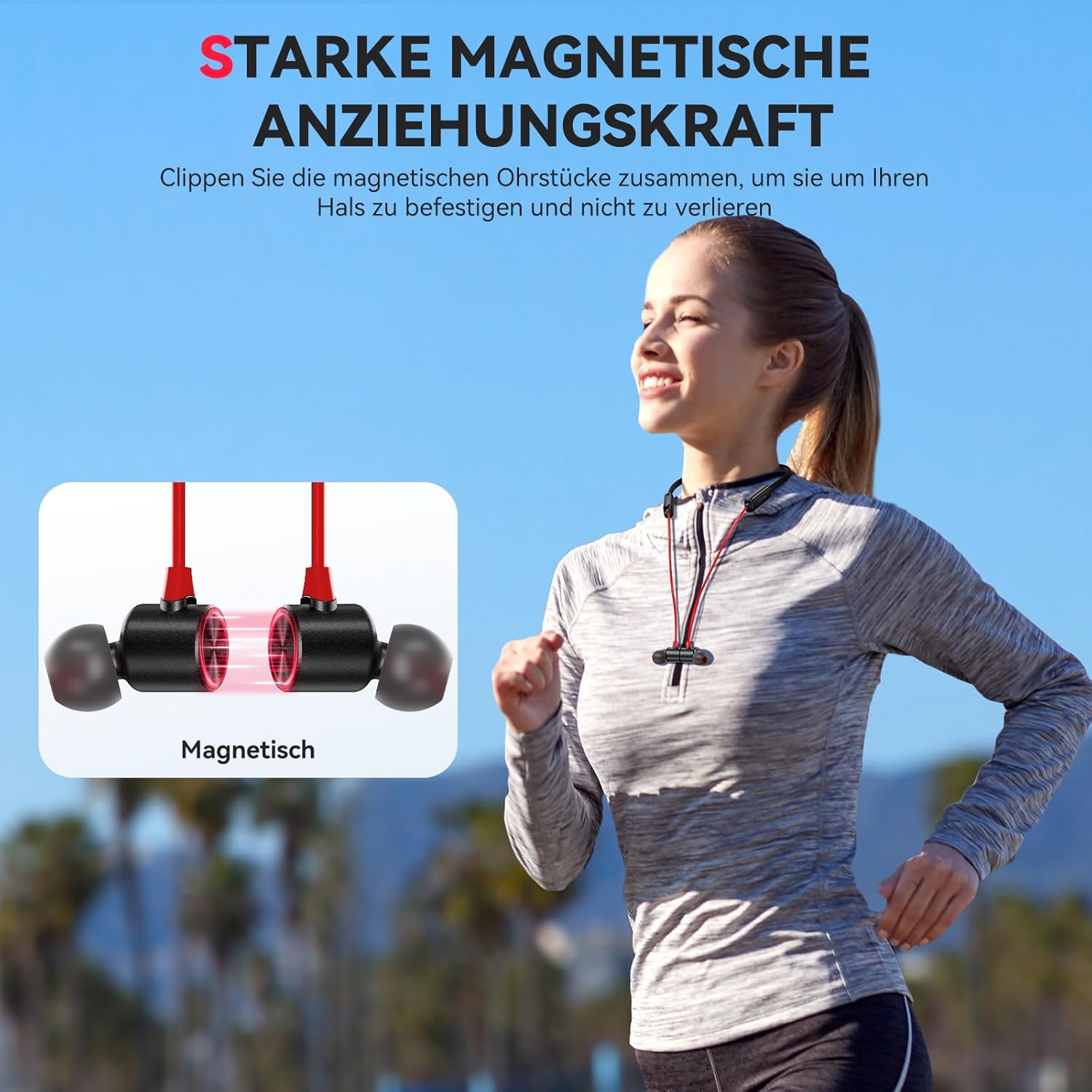 Thumbnail 5 de YATWIN Bluetooth Kopfhörer Sport in Ear – IPX7, 8–10 Std Akku, Noise Cancelling