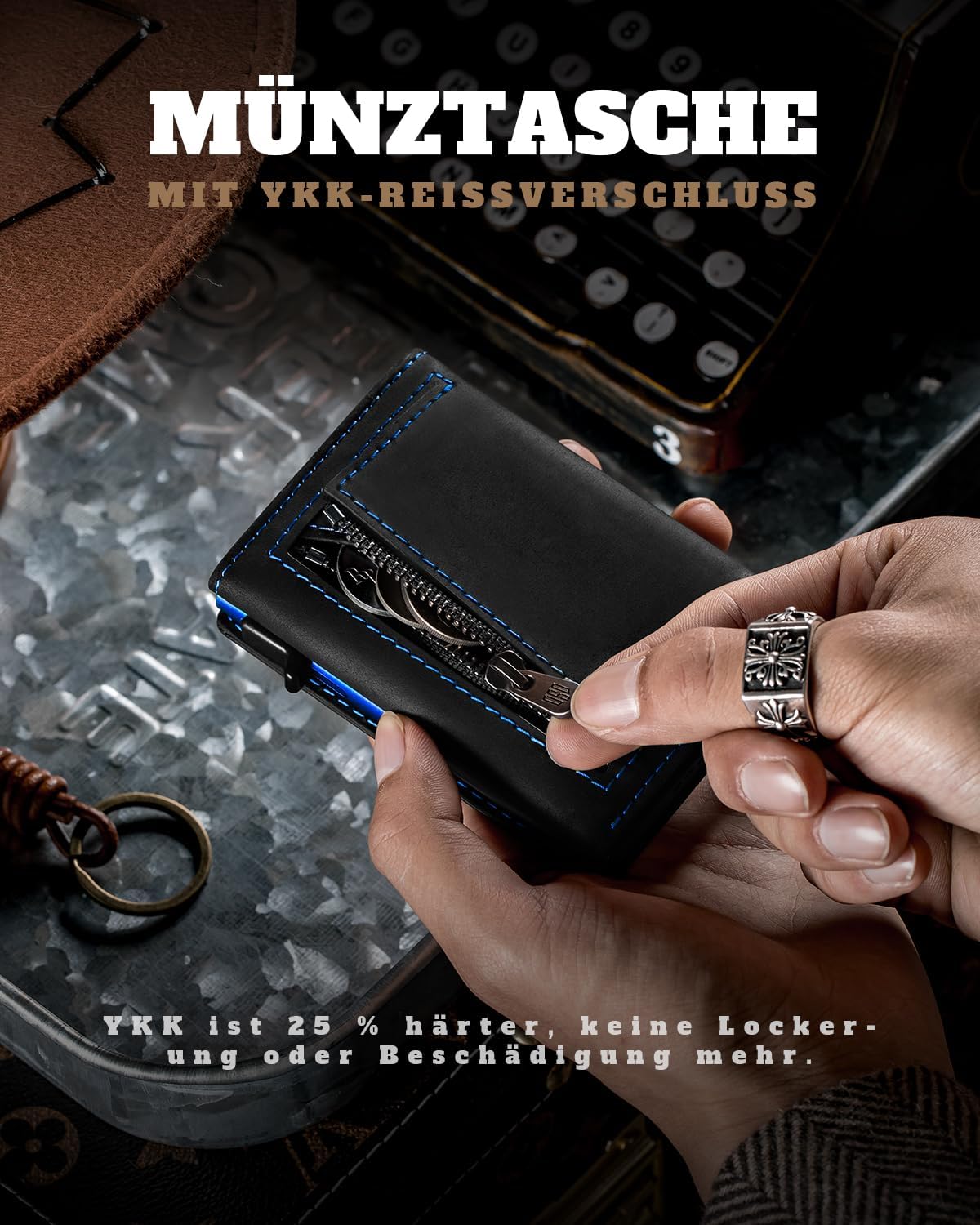 Detalle 1 de DODENSHA MagSnap Airtag Wallet, 10×6×2 cm