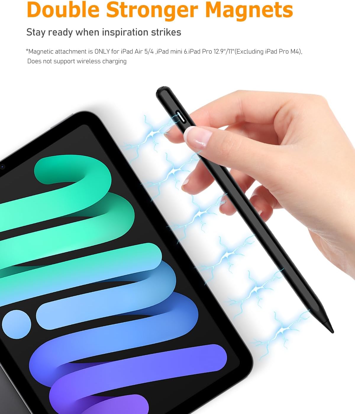Thumbnail 3 de MYSTILUCK Stylus Pen for iPad (2018–2025): Fast charging, palm rejection and precise control