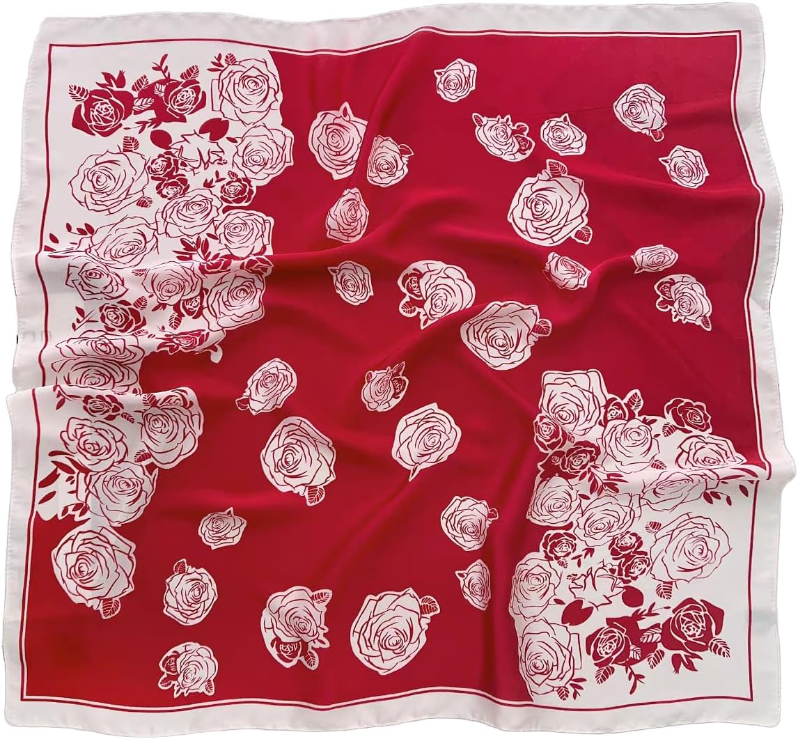 Thumbnail 6 de GIMIRO Frauen Schal 70x70 cm Seidegefühl
