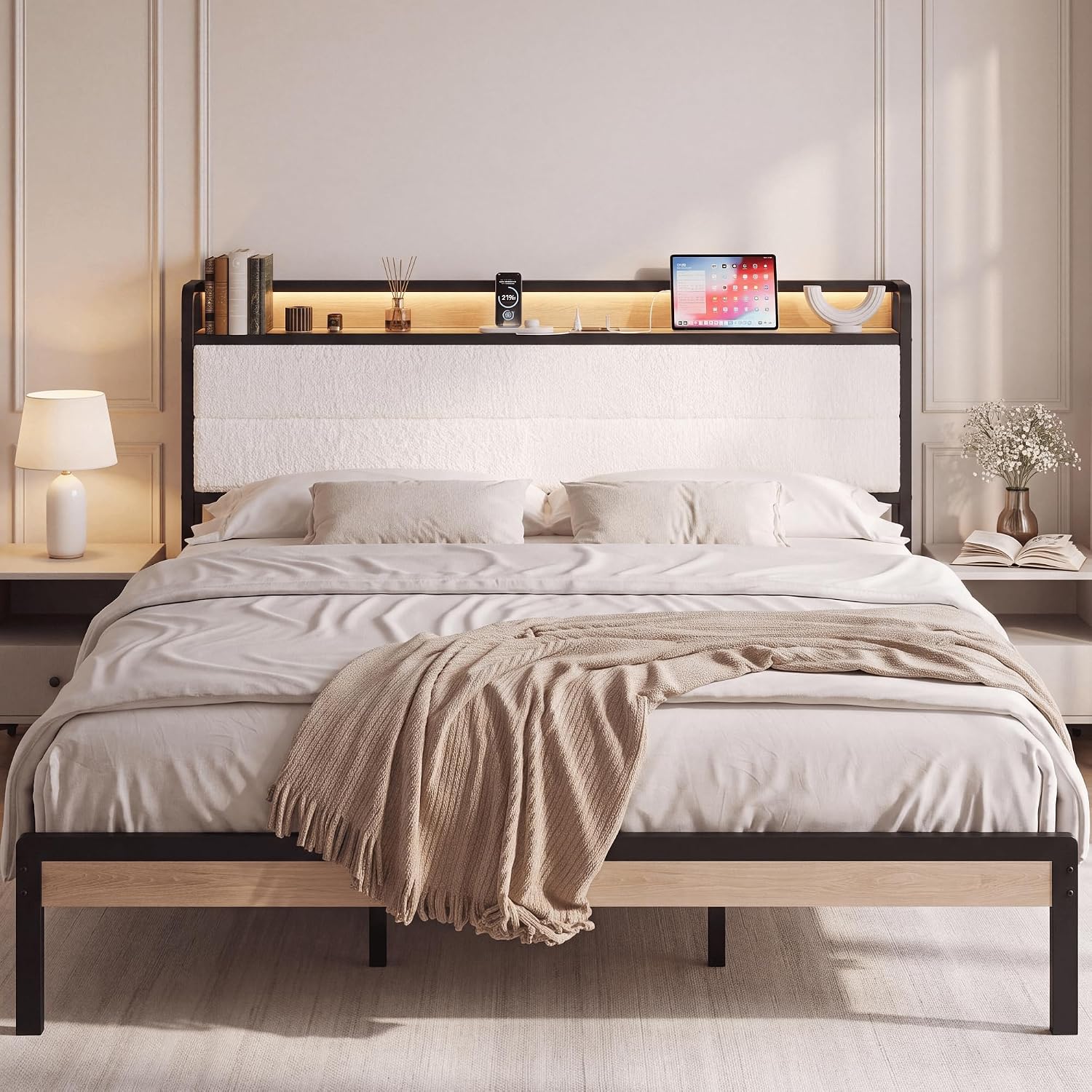 Detalle de LIKIMIO California King Bed Frame