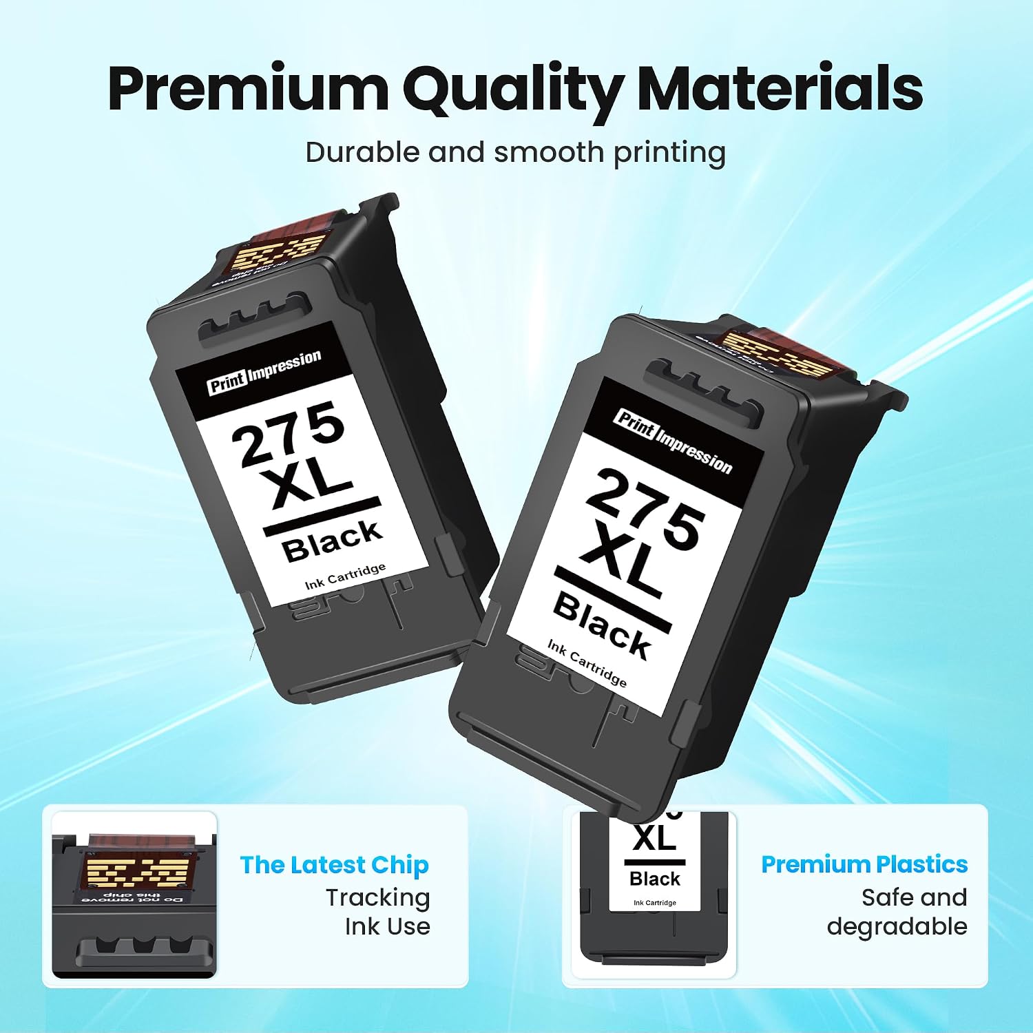 Detalle de PG-275XL Black Ink Cartridge (High Yield) Compatible for Canon PG-275XL 275XL