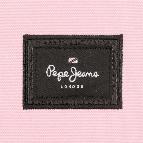 Detalle de Pepe Jeans Aris: Mochila para Portátil 15,6” en rosa, comodidad y organización para el día a día