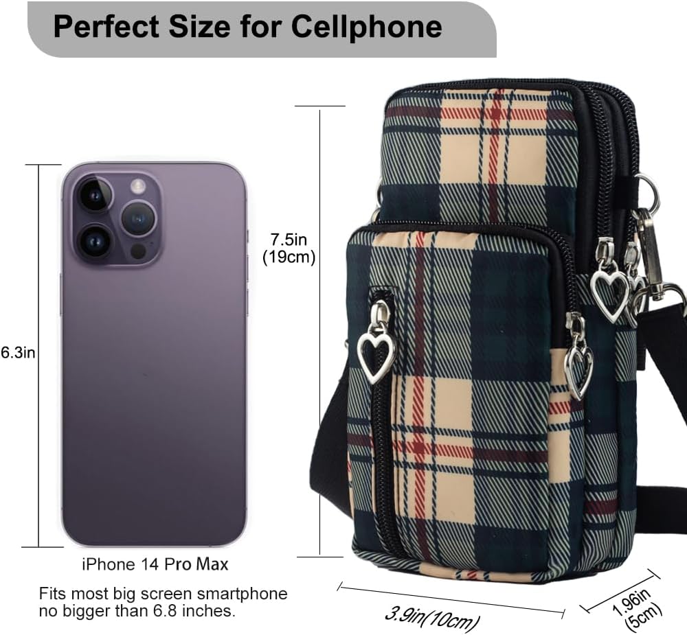 Thumbnail 1 de JANKS Damen-Umhängetasche mit Handy-Portemonnaie – Mini Crossbody Bag für Smartphones bis 6,7 Zoll