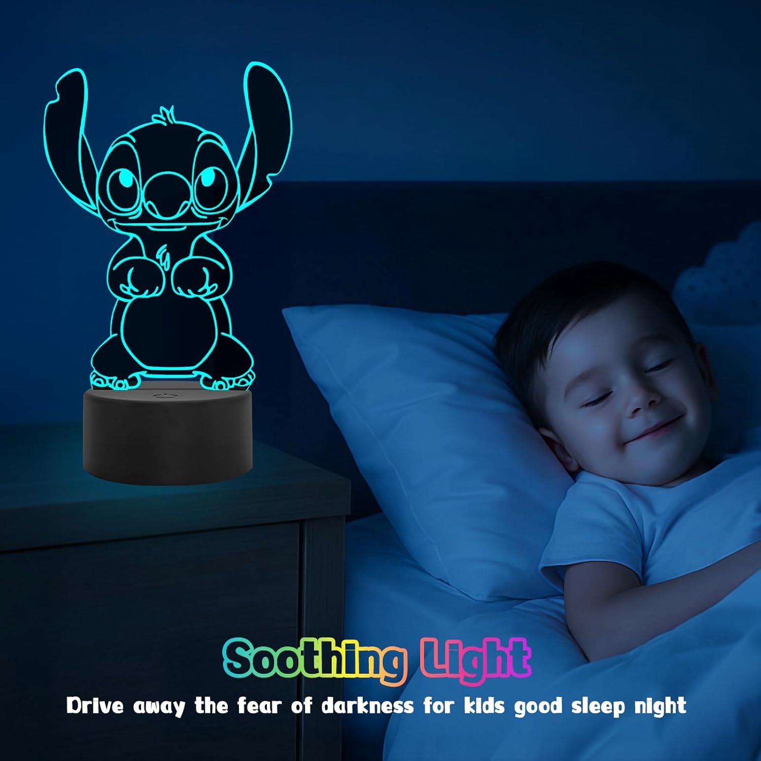 Thumbnail 4 de Stitch Lampe 16 Farben Nachtlicht