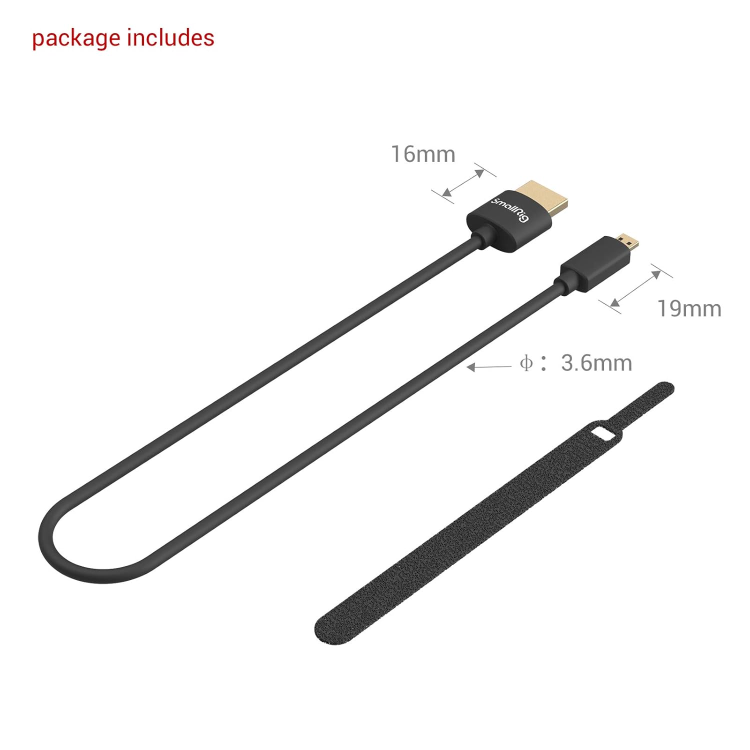 Thumbnail 4 de SMALLRIG 3042 Câble 4K Ultra Slim 35cm