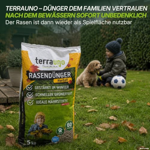 Thumbnail 6 de TerraUno Premium Herbstdünger Rasen – 20 kg für 1000 m², sofortige Grünwirkung, 60 Tage Langzeitwirkung