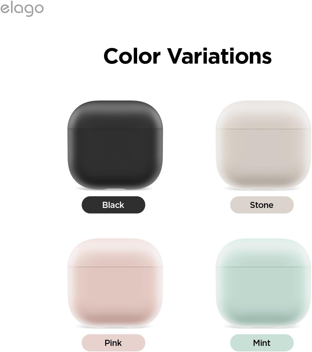 Detalle 2 de elago Coque Liquid Hybrid pour AirPods 4 – protection double matériau et recharge sans fil (rose)