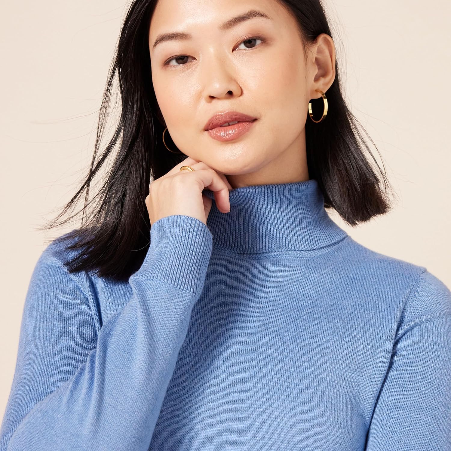 Thumbnail 2 de Amazon Essentials Damen Rollkragenpullover mit langem Arm – leichter Baumwollmix, klassischer Schnitt