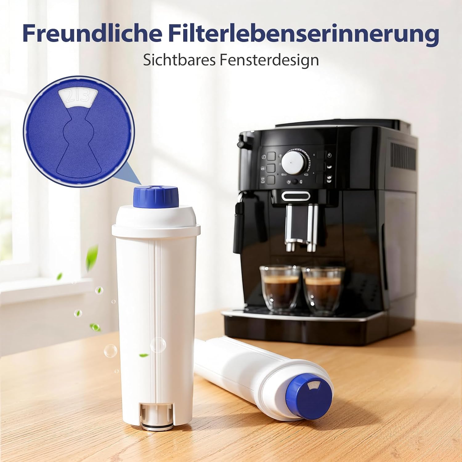 Thumbnail 6 de 6er-Pack Wasserfilter DLSC002 – kompatibel mit Delonghi ECAM/ESAM/EPAM und weiteren Modellen