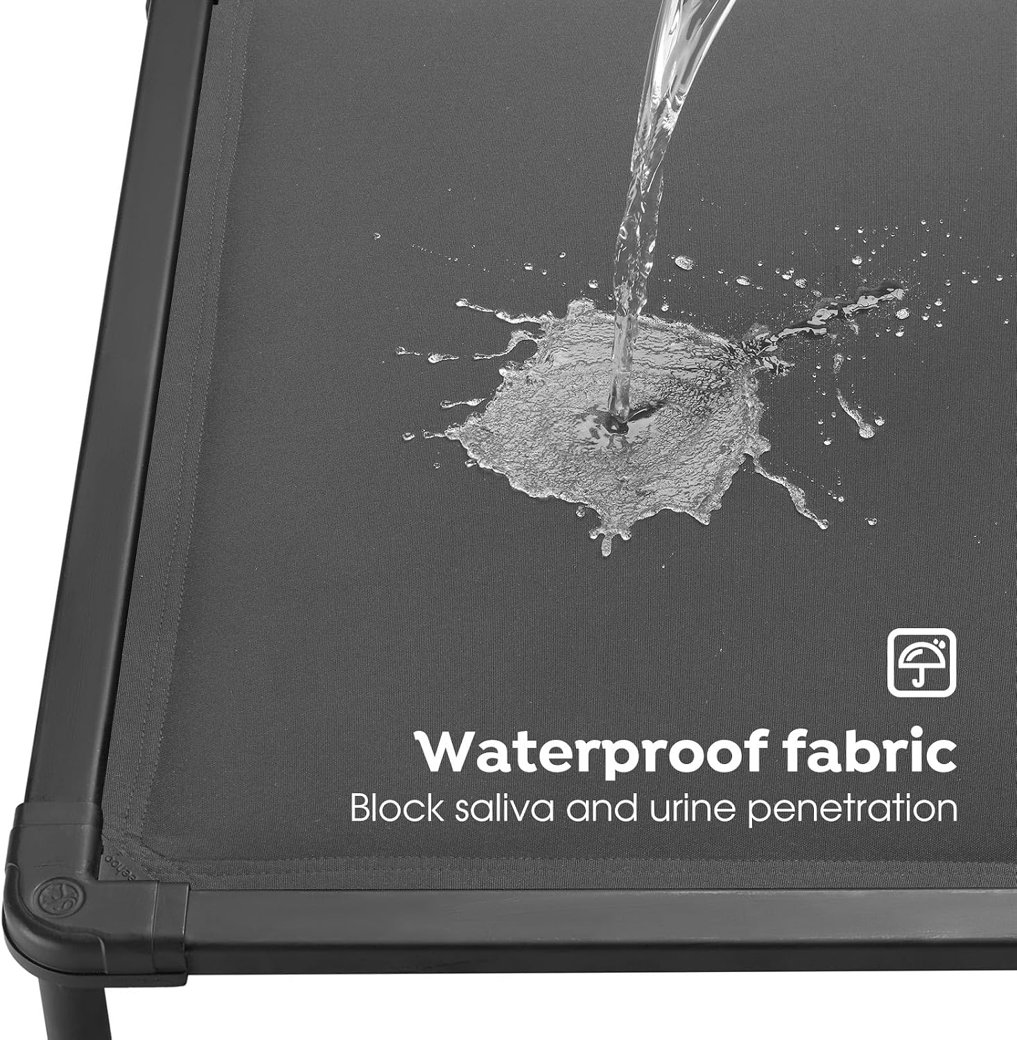 Thumbnail 4 de Veehoo Large Indestructible Raised Dog Bed: Outdoor Waterproof Play riser for chewers