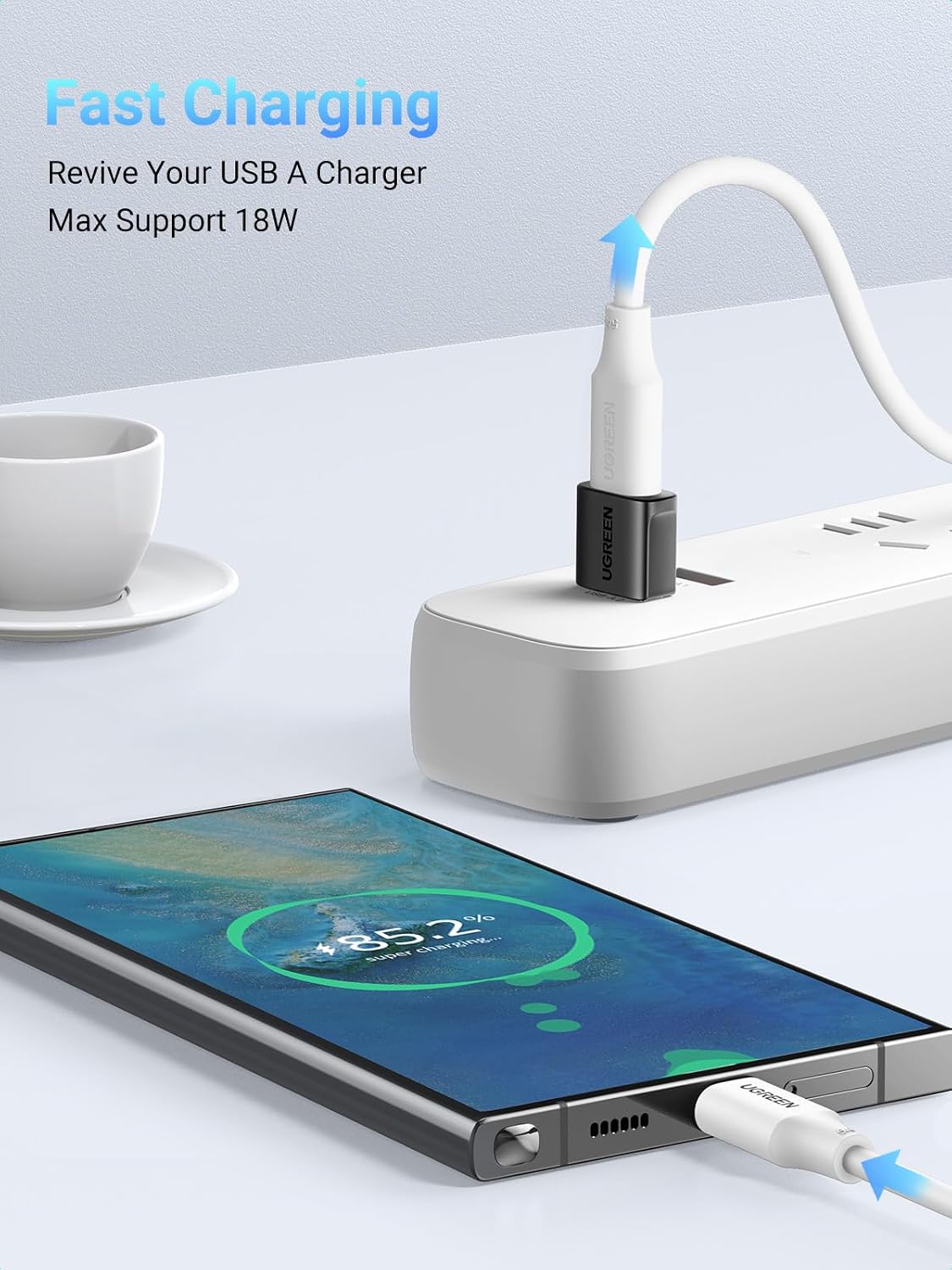 Thumbnail 1 de UGREEN USB to USB C Adapter 10Gbps