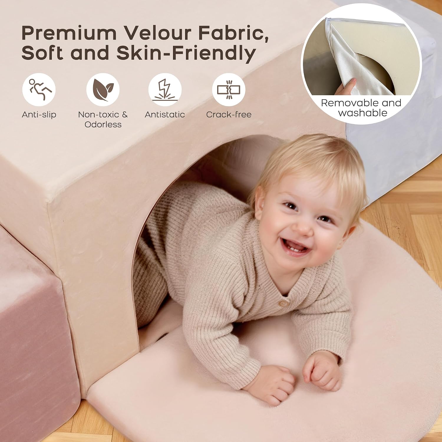 Thumbnail 4 de BanaSuper Kids Soft Play Set: 7 Foam Climbing Blocks for Indoor Sensory Play