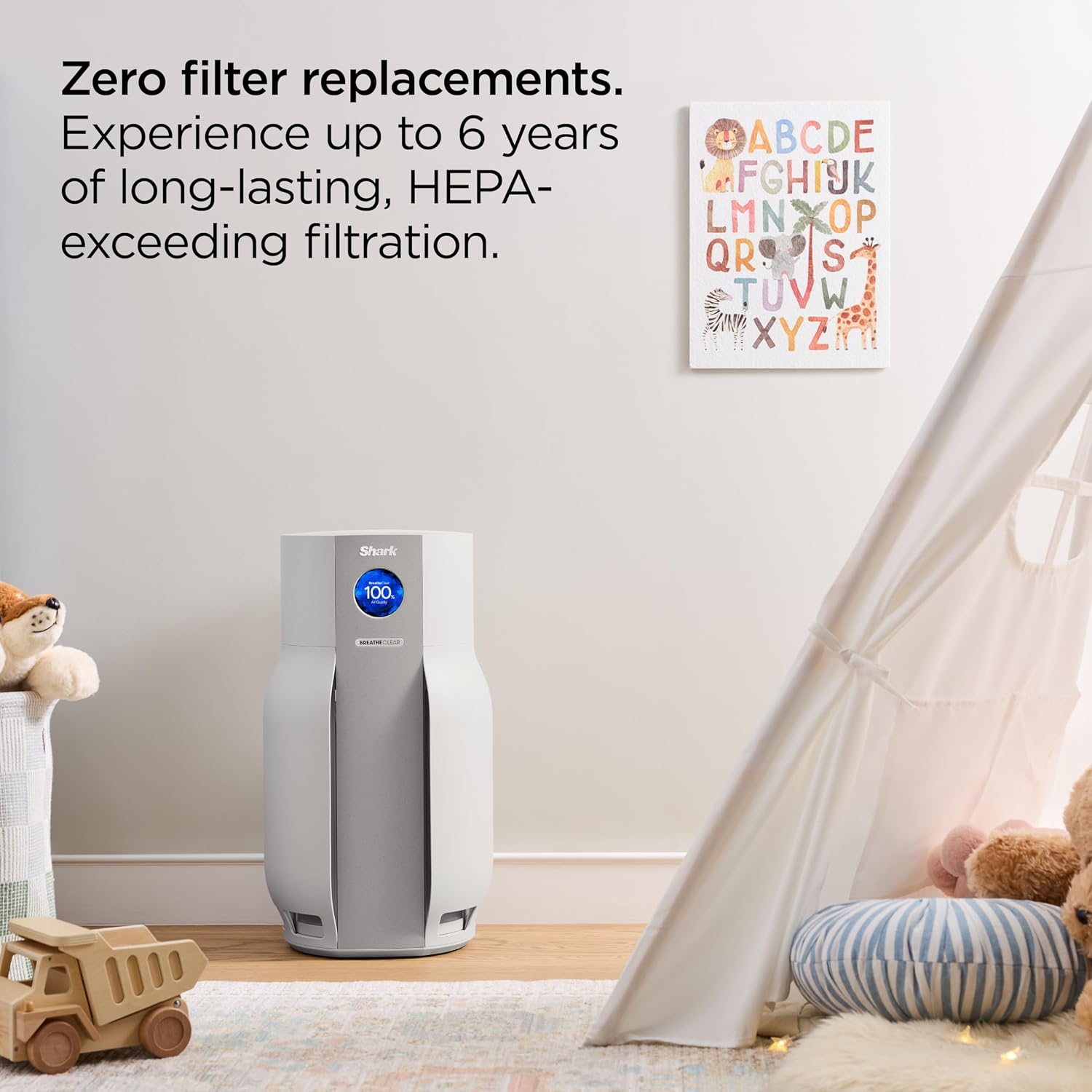 Thumbnail 6 de Shark HP362CMX BreatheClear MAX Air Purifier with NeverChange HEPA, up to 1,650 sq. ft.
