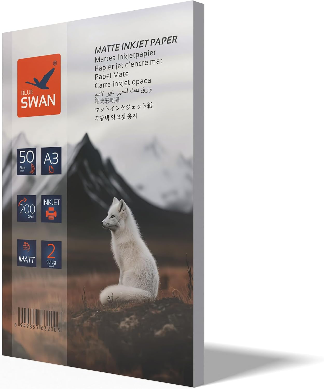 Detalle de BLUE SWAN Carta Fotografica Opaca A3 200 g/m², 50 Fogli - Opaca Bifacciale per Stampa Inkjet