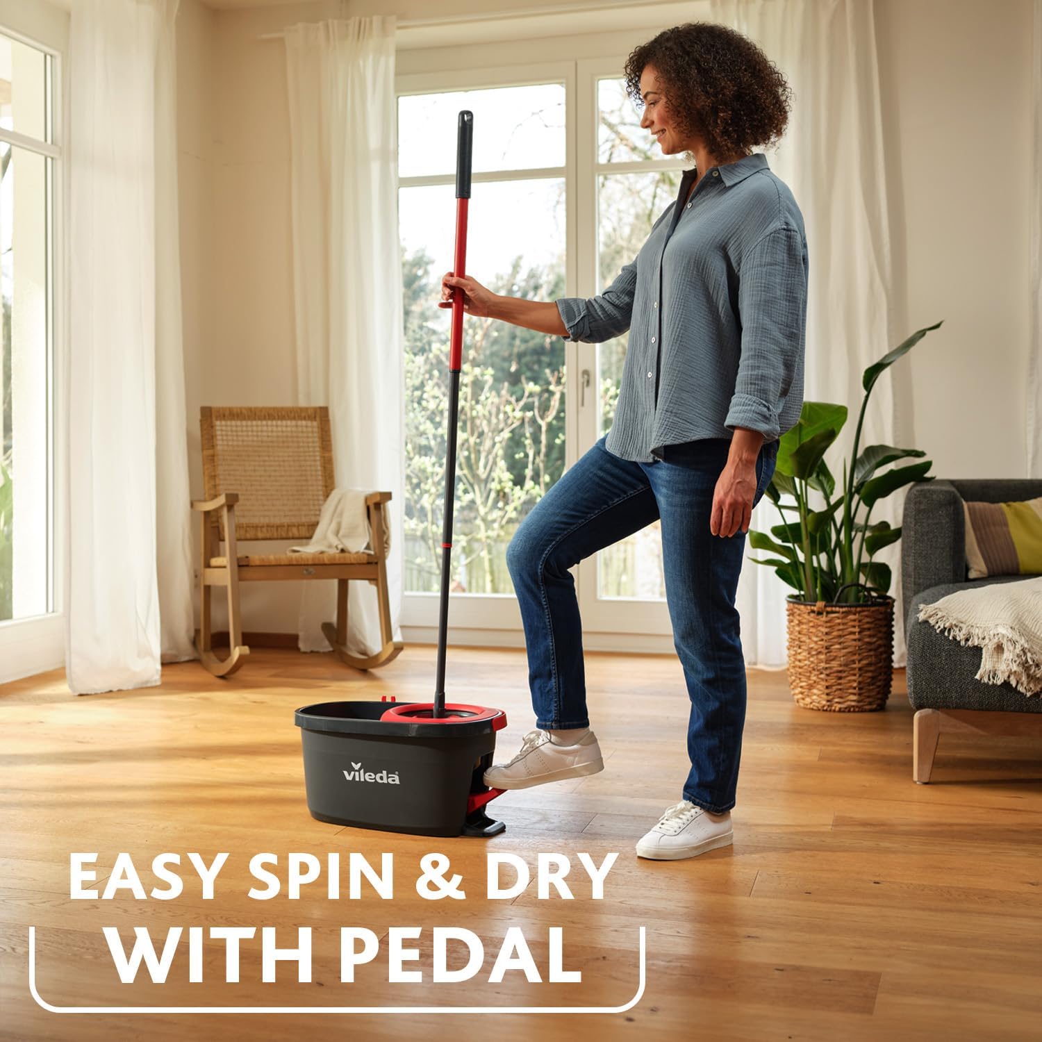 Detalle 2 de Vileda Turbo Microfibre Spin Mop 1 set 🧹