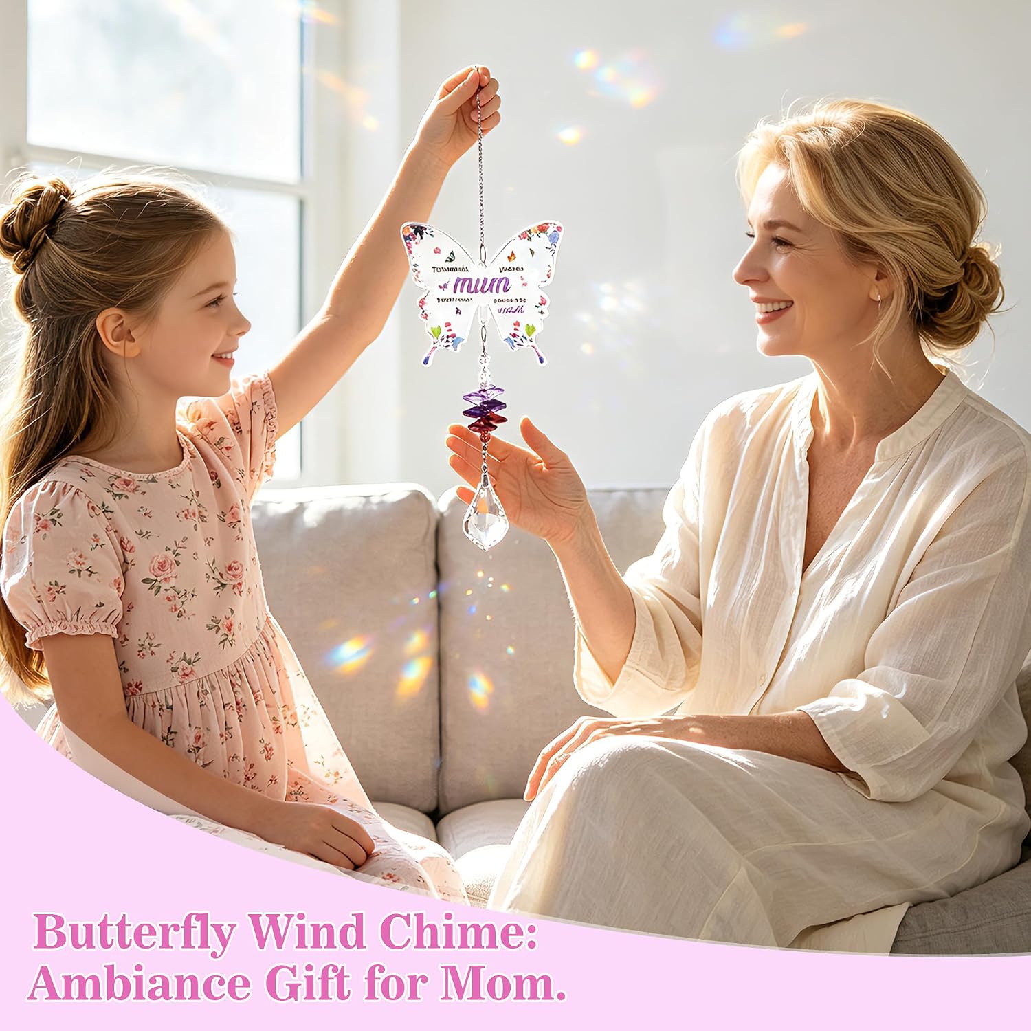 Detalle de Yimomoyi Acrylic Butterfly Suncatcher