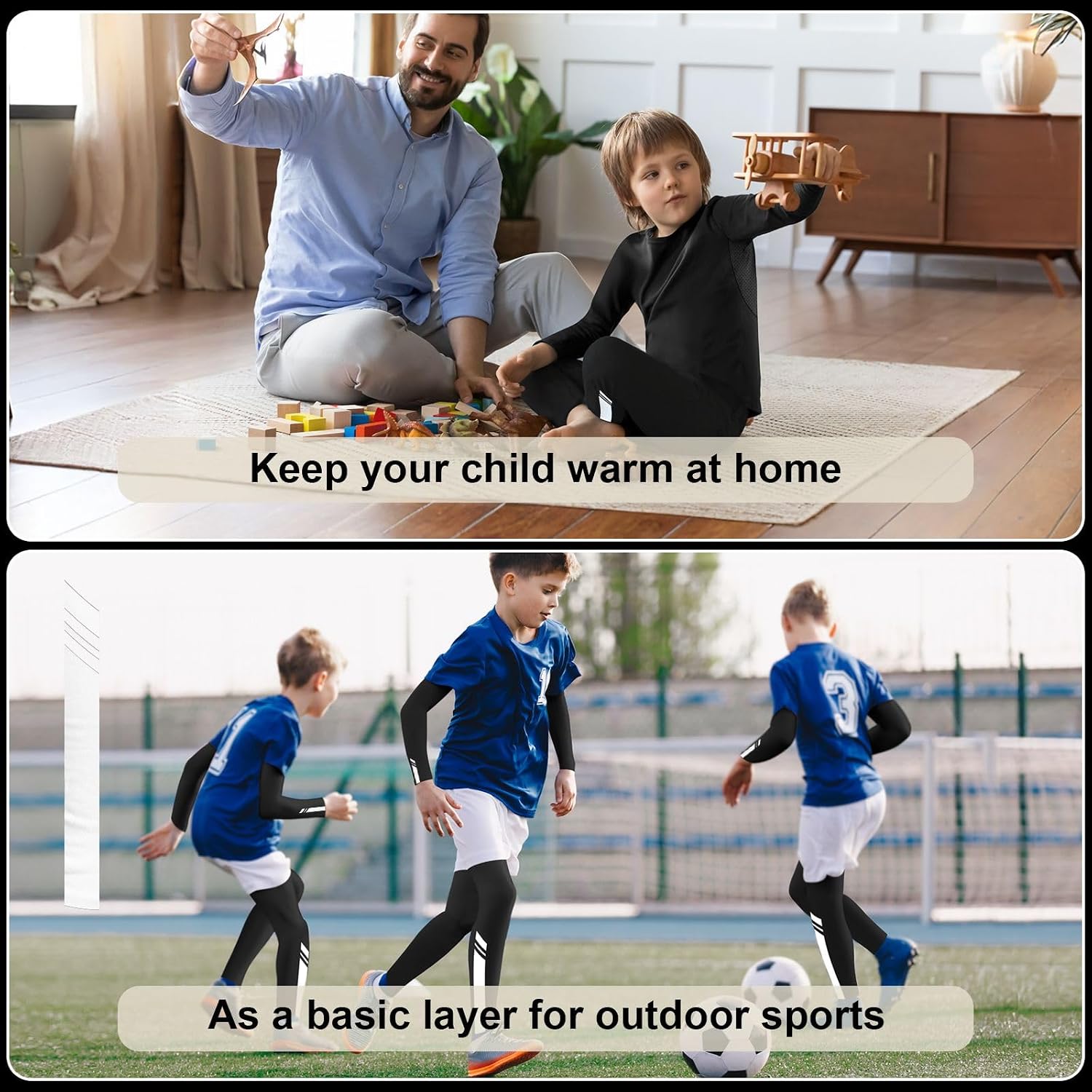 Thumbnail 6 de Base Layer Kids Athletic Thermals for Football & Hockey