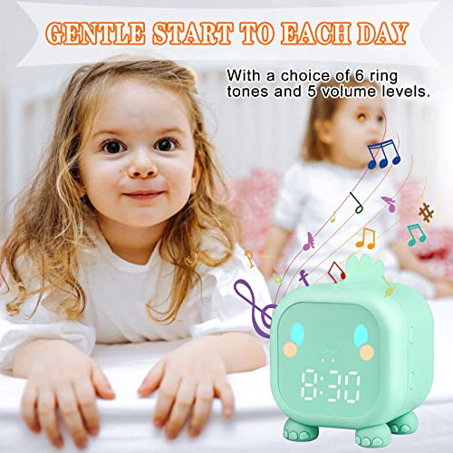 Detalle de Ayybboo Réveil Lumineux pour Enfants, horloge numérique LED avec veilleuse