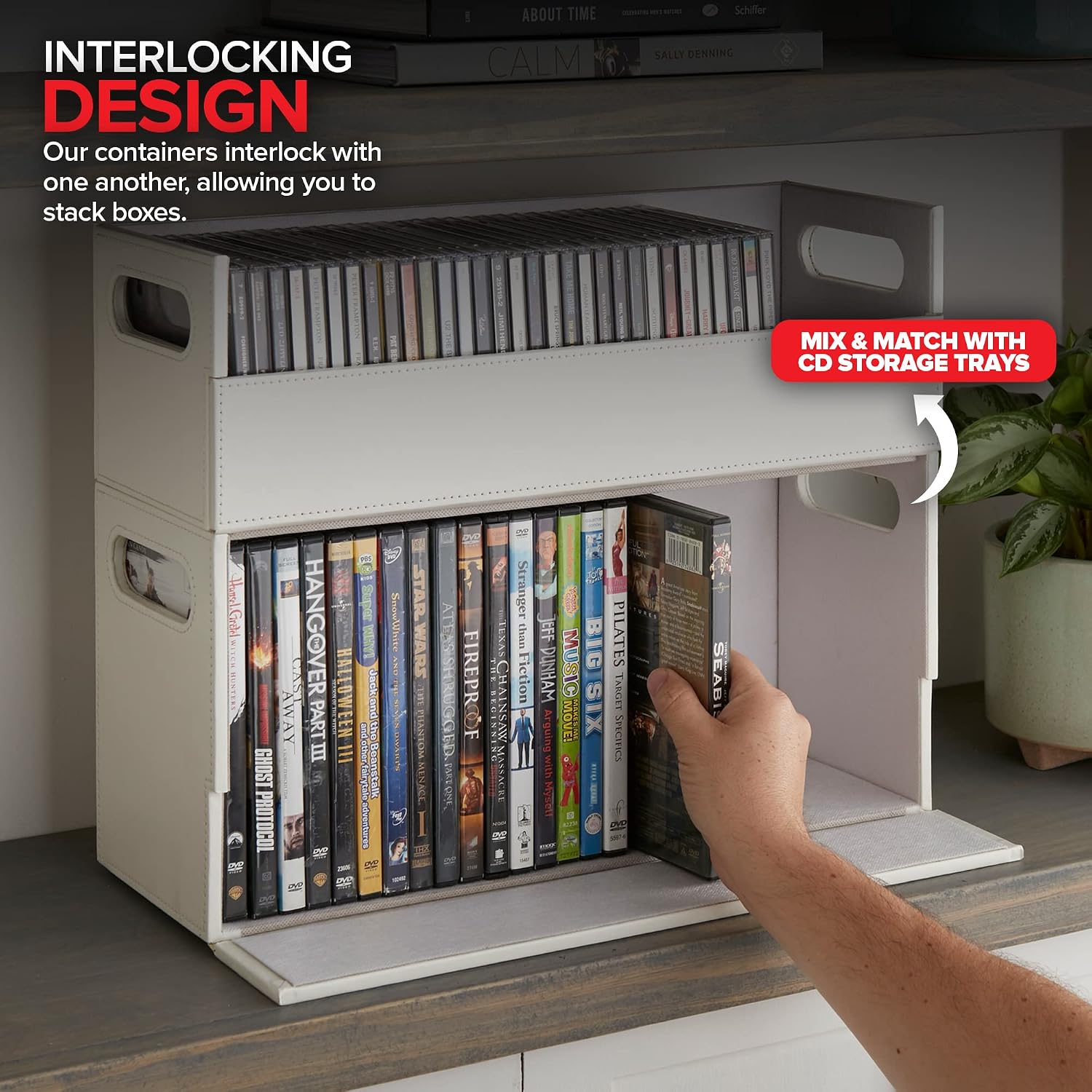 Thumbnail 5 de Stock Your Home DVD Storage Box