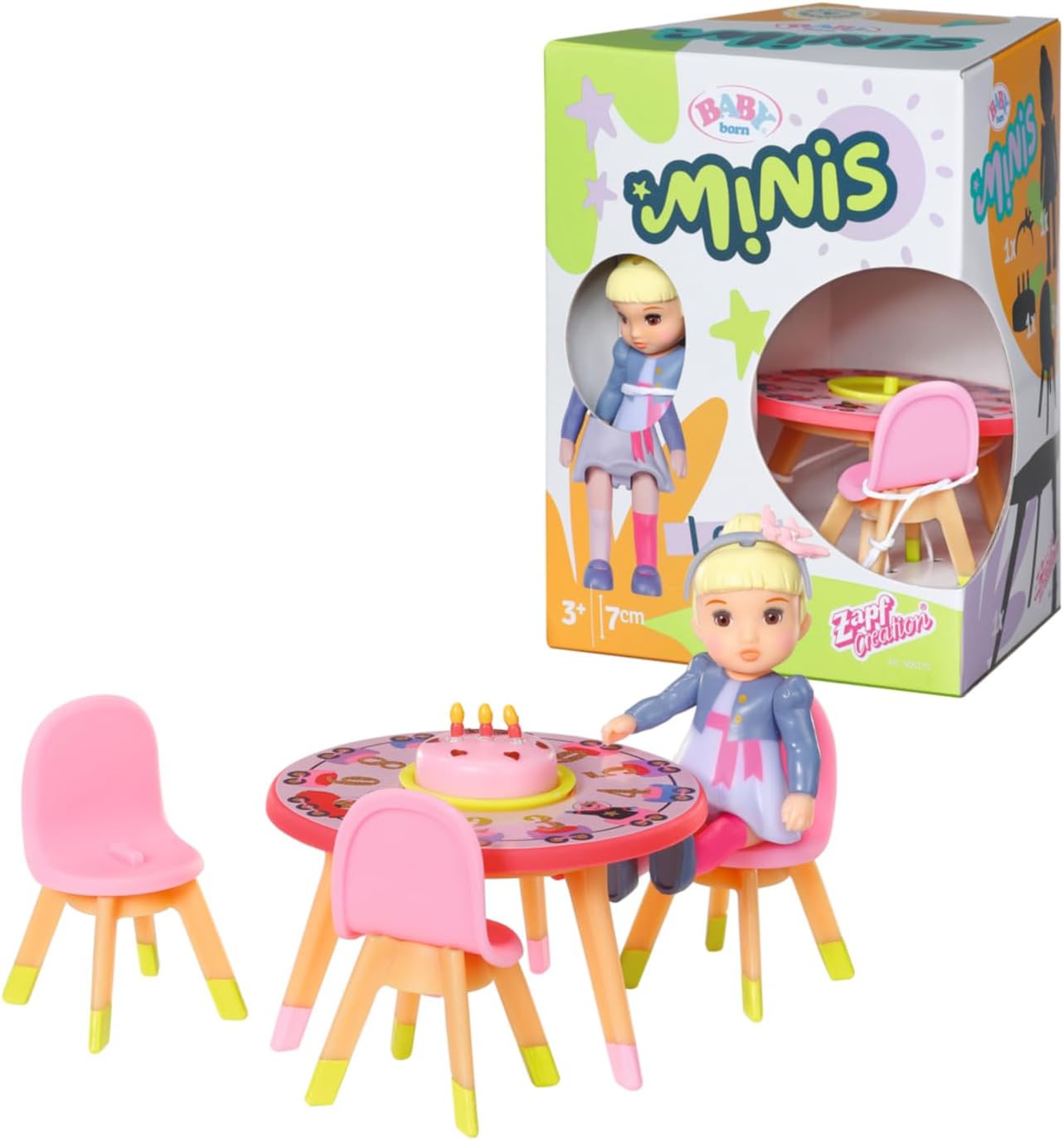 Thumbnail 6 de Zapf Creation Baby Born Minis Set avec Baignoire & Amy 906101 – Poupée de 6,5 cm avec Accessoires exclusifs et Corps Mobile