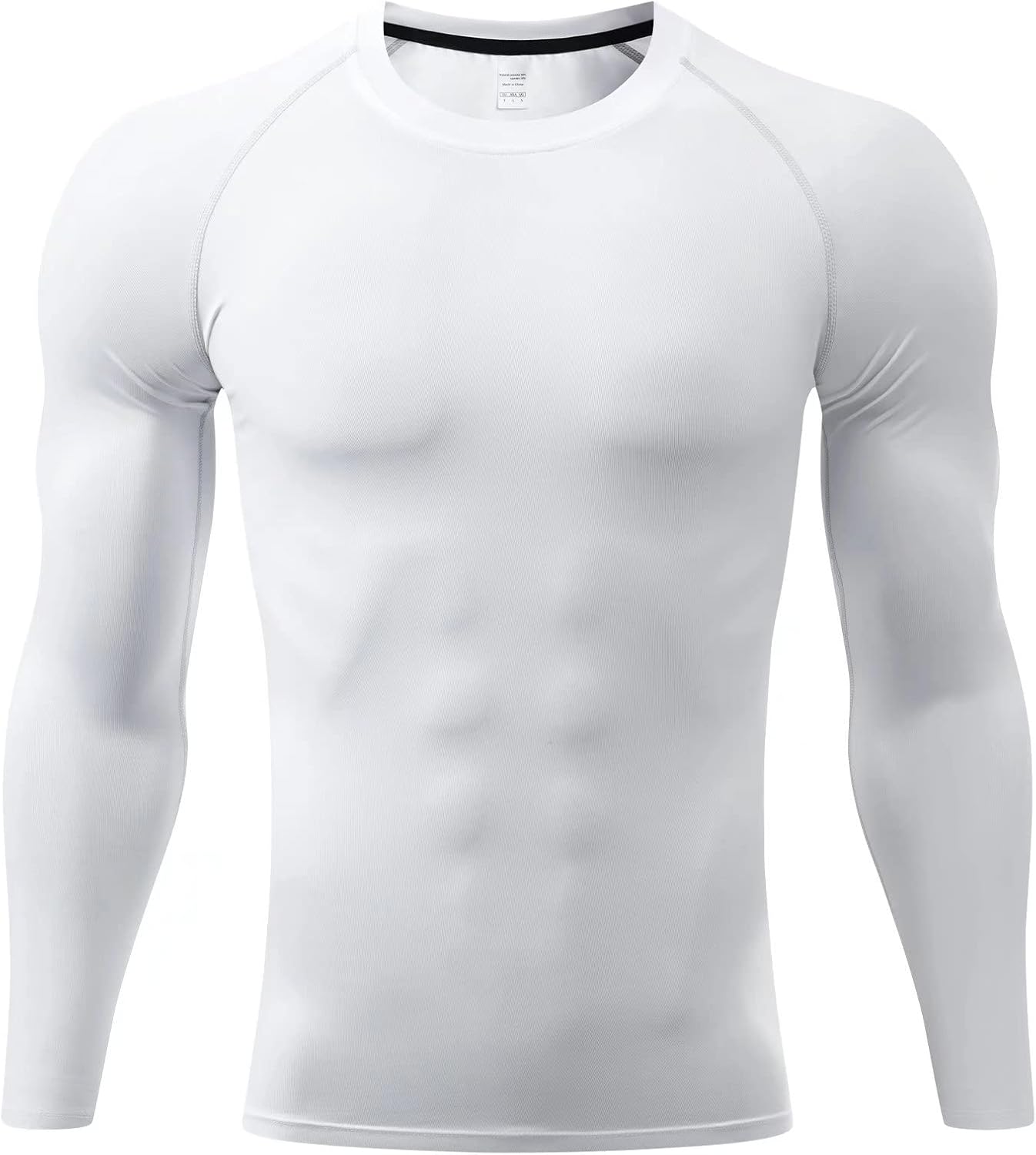Detalle de Sillictor Men's Compression Base Layer Top – Long Sleeve Quick Dry Running Top (UPF 50+)
