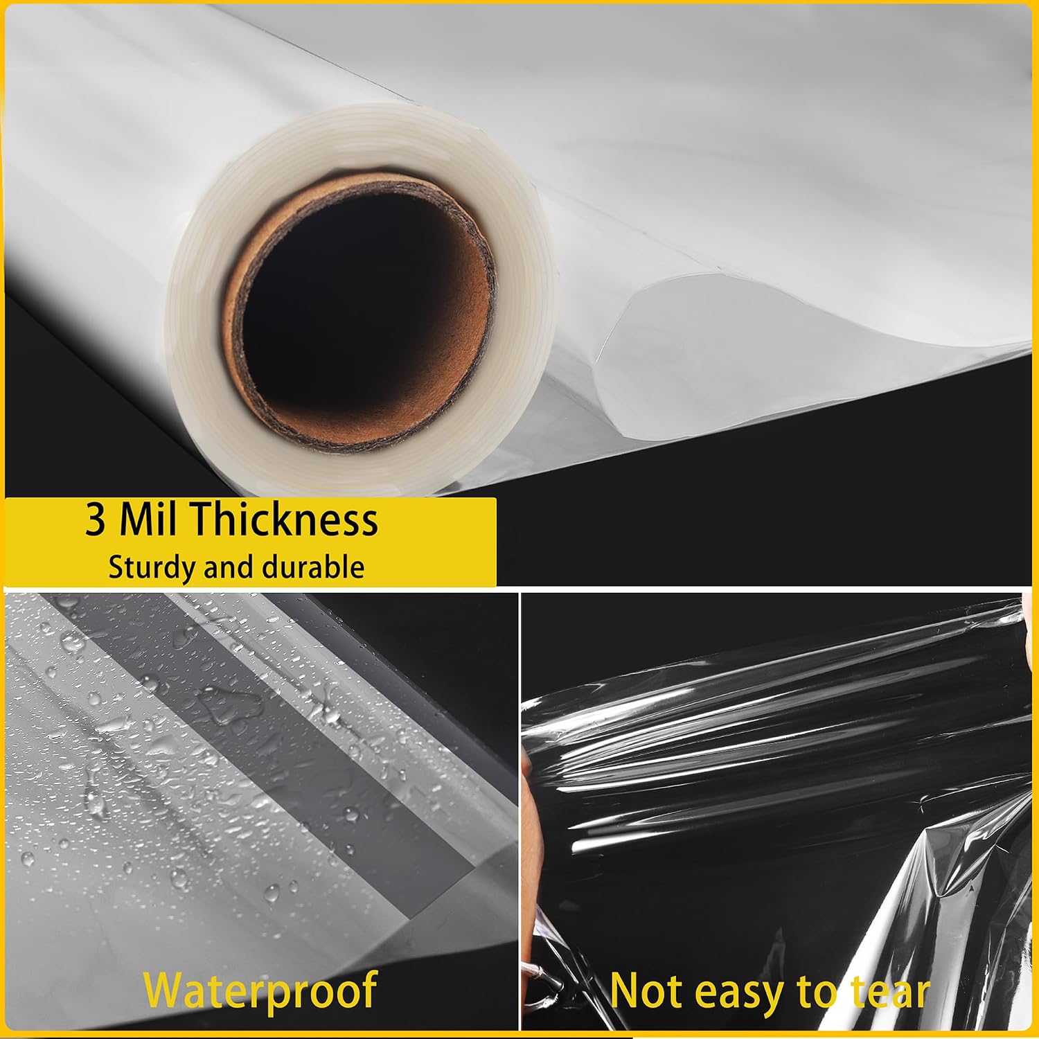 Detalle de HuiCloud 80cm x 30m Clear Cellophane Wrap Roll – Extra Wide Gift Wrapping for Gifts, Hampers & Floristry