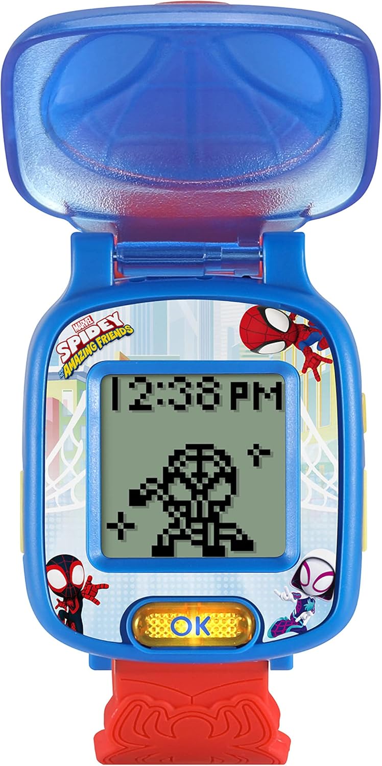 Detalle de VTech Spidey and His Amazing Friends Spidey Learning Watch (Kids Electronic Wristwatch)
