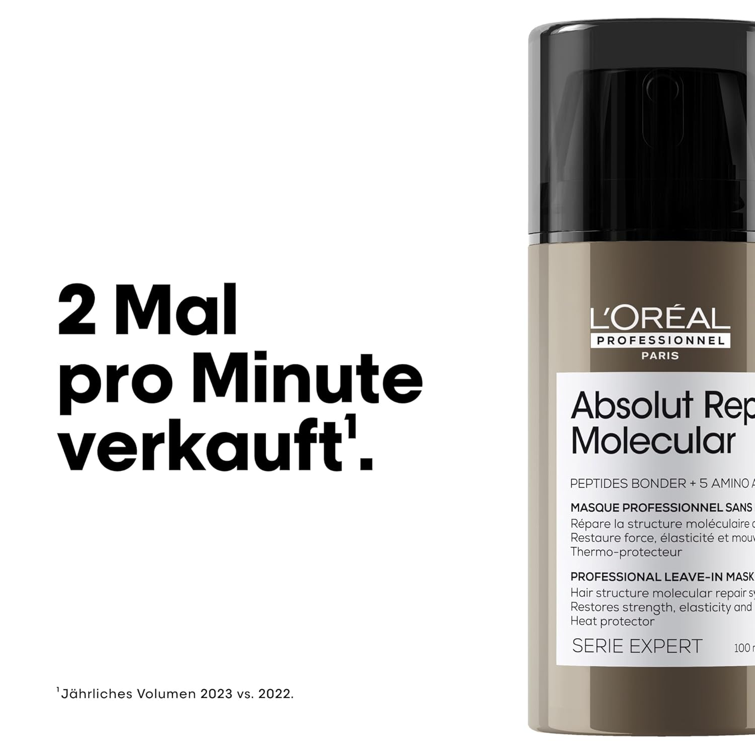 Detalle 2 de L'Oréal Professionnel Absolut Repair Molecular Leave-In für stark strukturgeschädigtes Haar