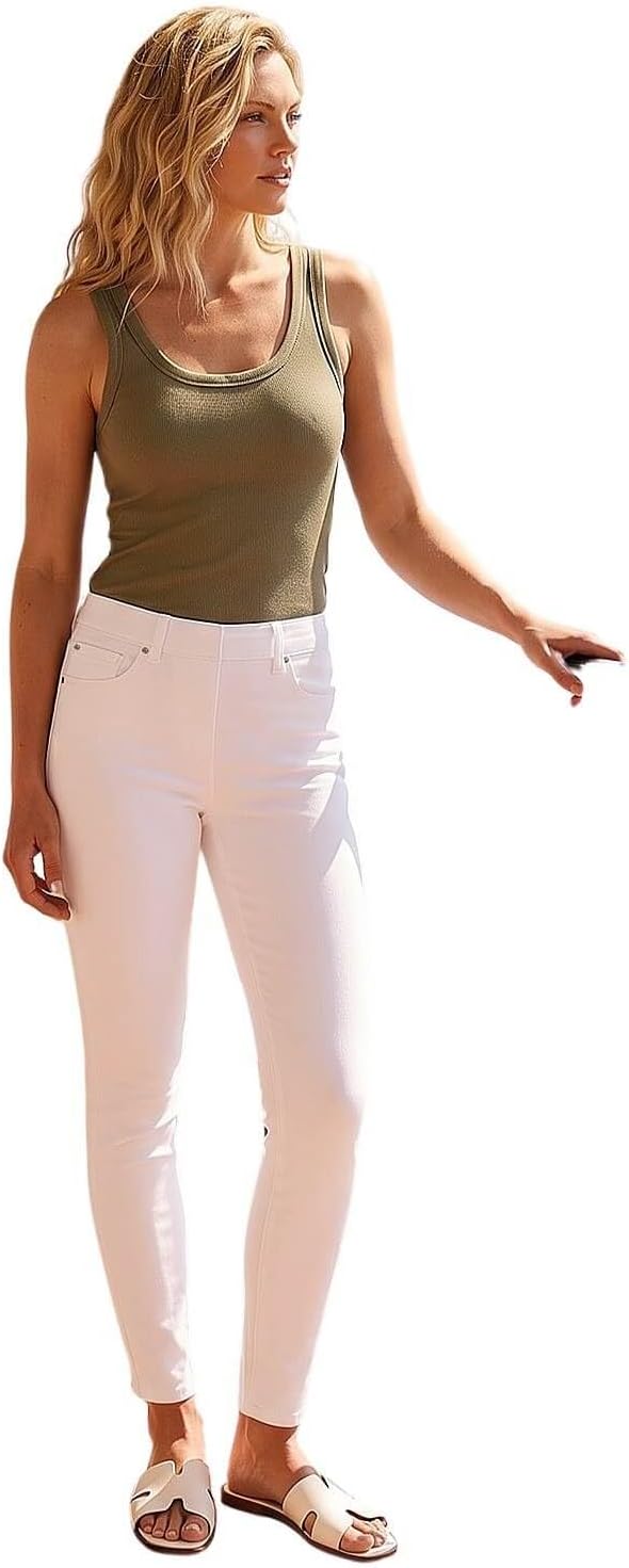 Detalle de Roman Originals Jeggings for Women UK – High-Waist Stretchy Denim-Look Trousers