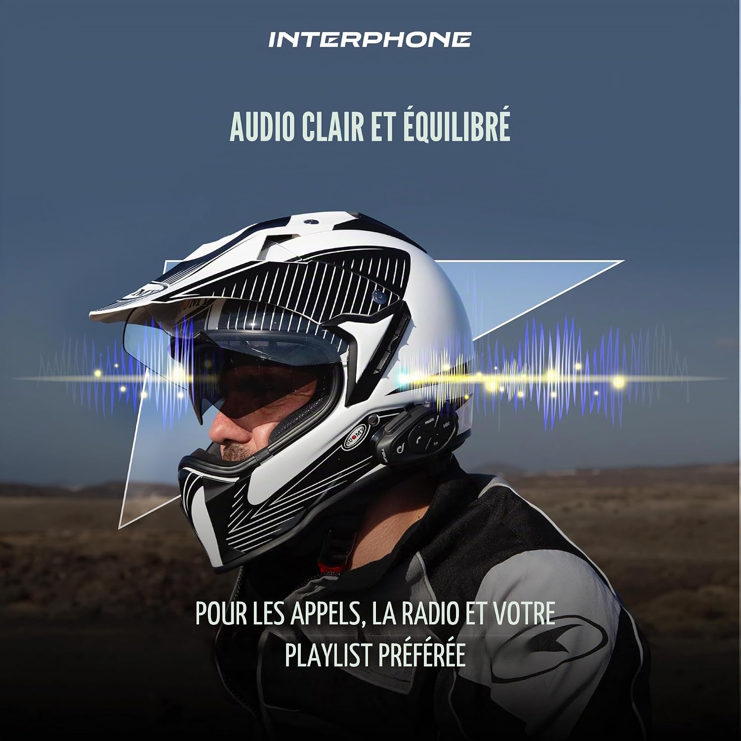 Detalle 2 de Interphone Tour - Système de Communication Moto Bluetooth (Un Paquet) pour 4 Riders