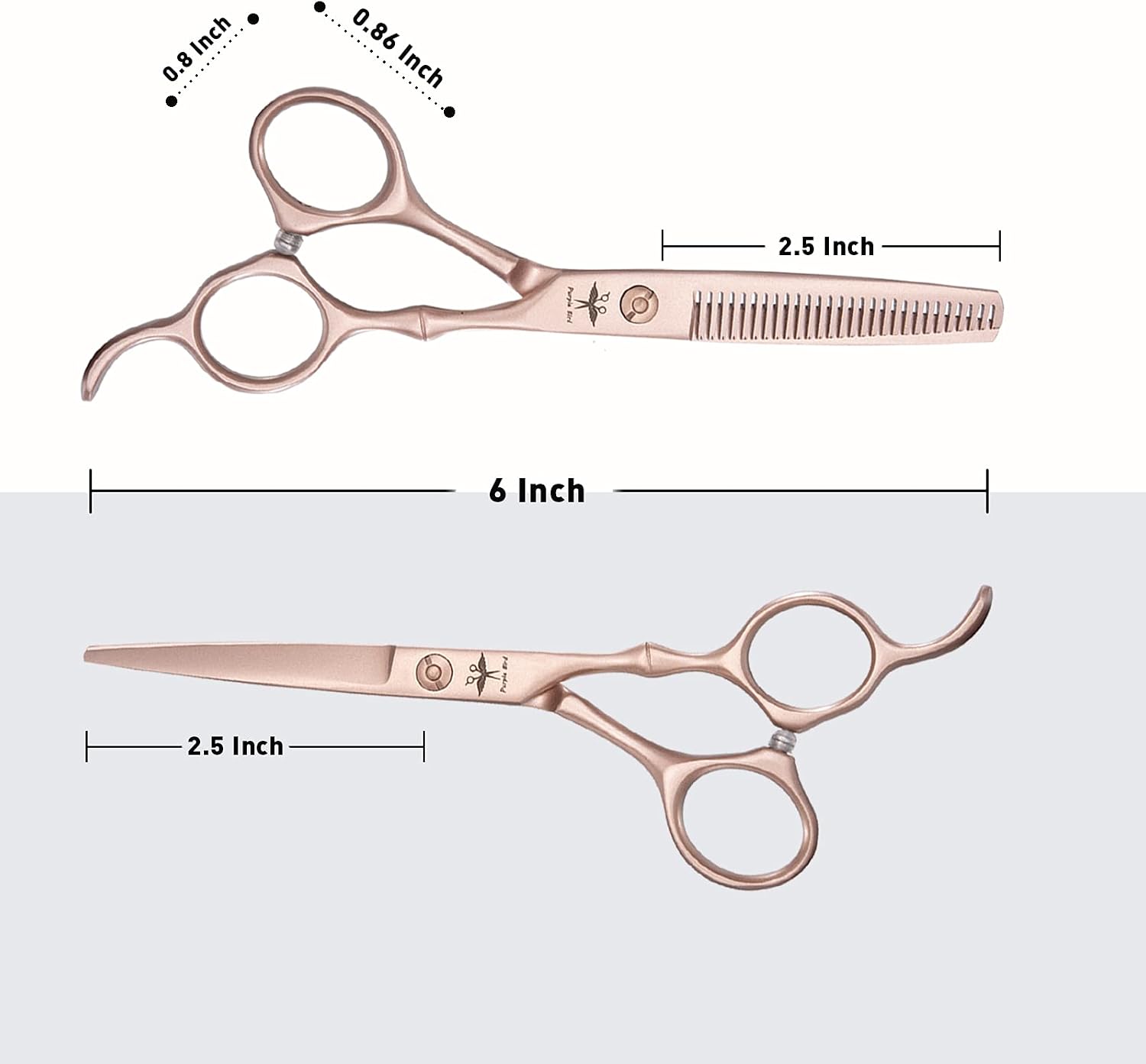 Thumbnail 3 de PURPLEBIRD Hairdressing Scissors – 6 Inch Professional Hair Thinning Scissors Kit