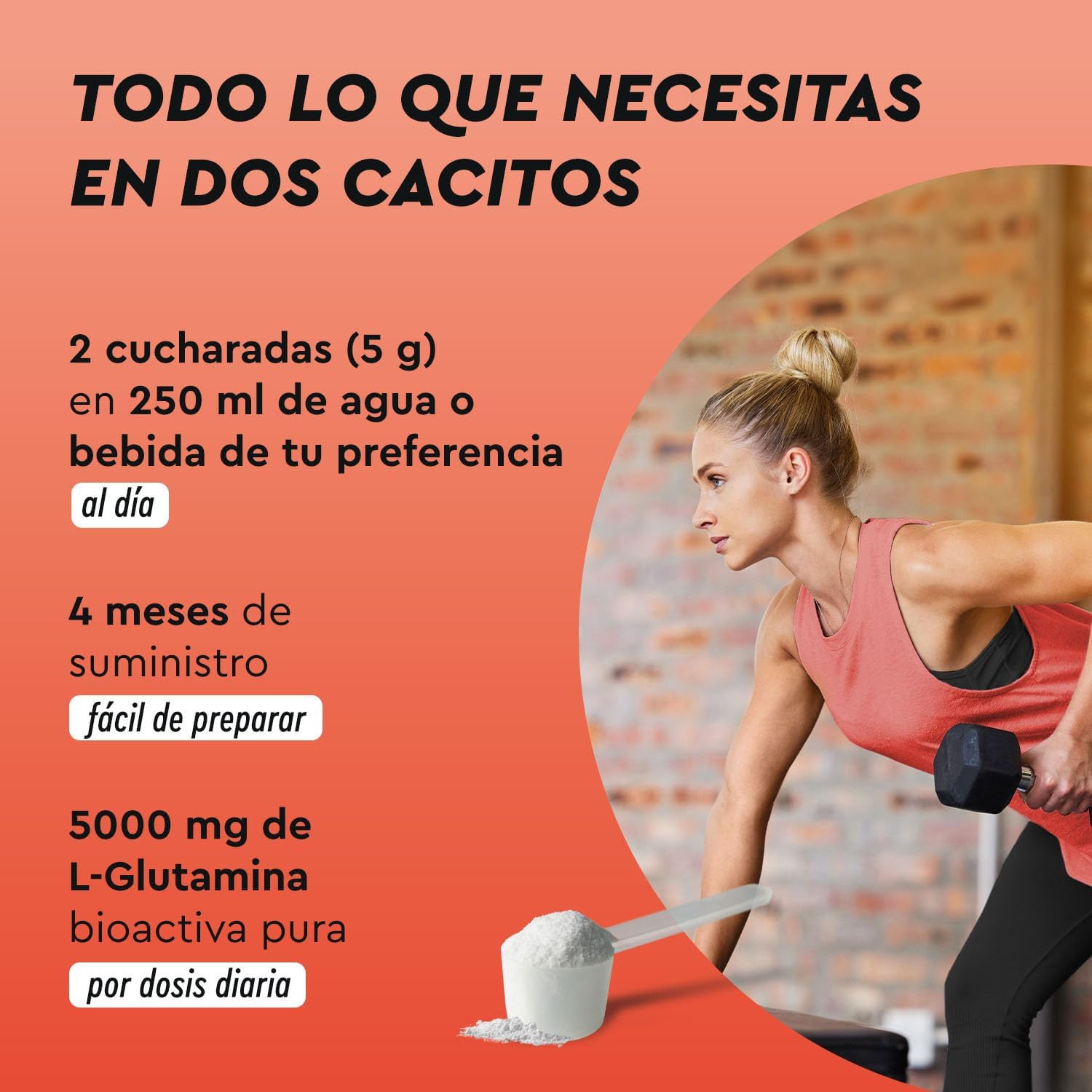 Thumbnail 1 de L-Glutamina Pura 600g - Vegana y Sin Aditivos 💪