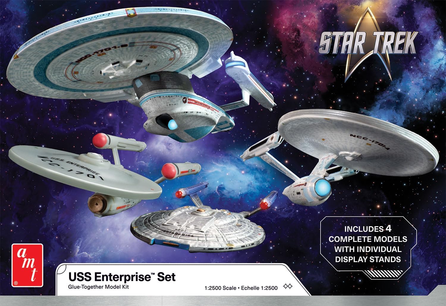 Thumbnail 4 de AMT スター・トレック U.S.S. エンタープライズ 4隻セット 1/2500スケール プラモデルキット